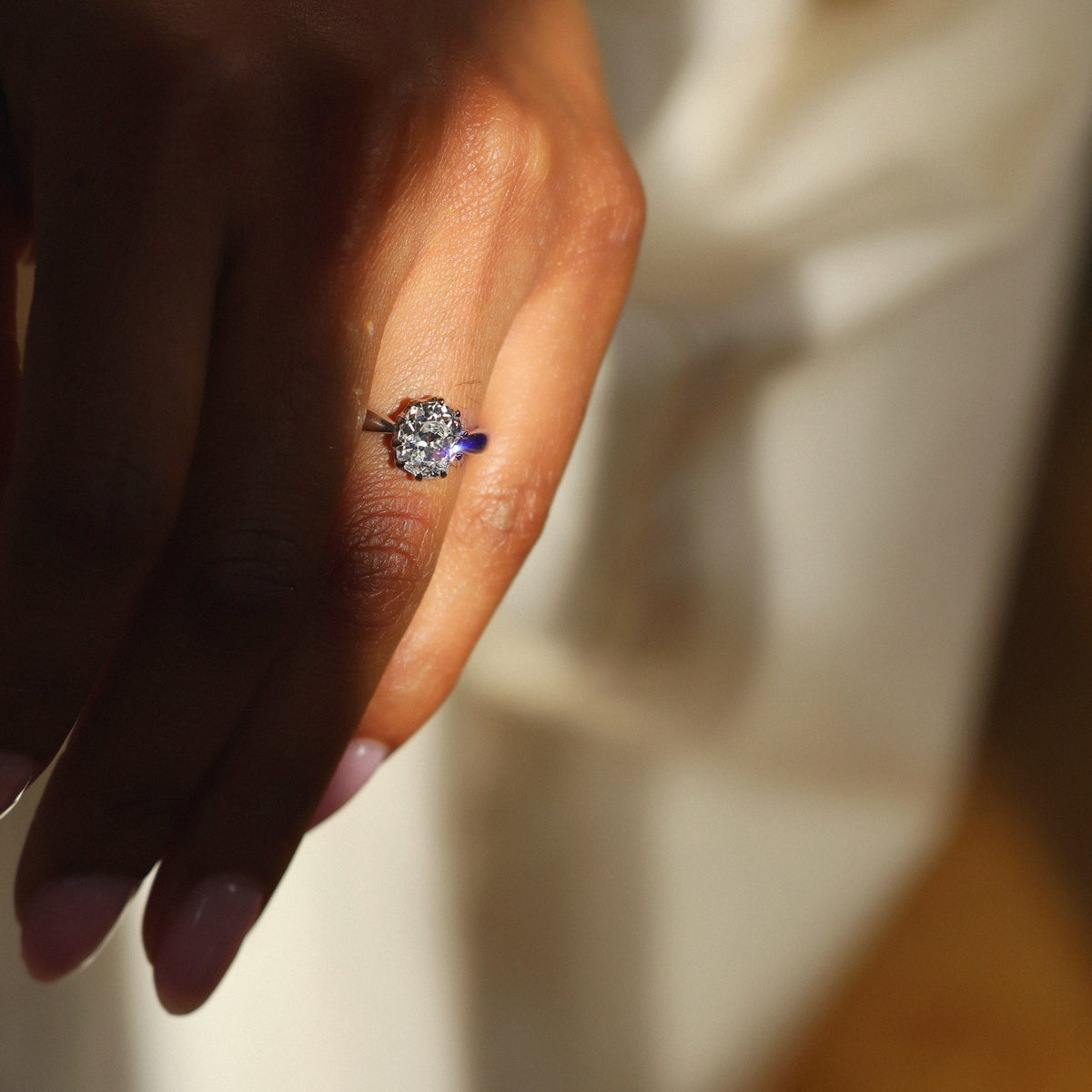 AB MADE diamond engagement ring