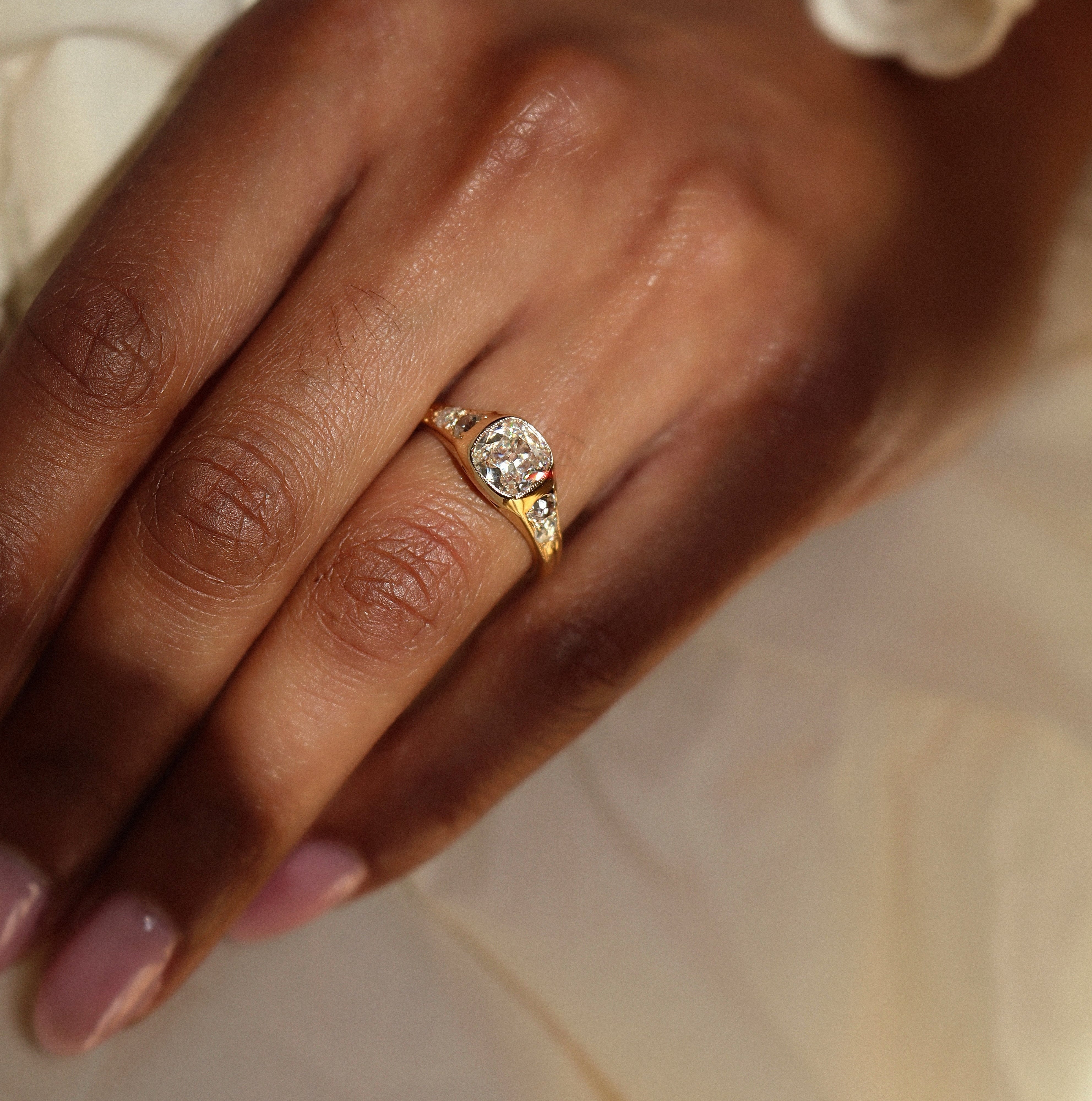 AB MADE diamond engagement ring