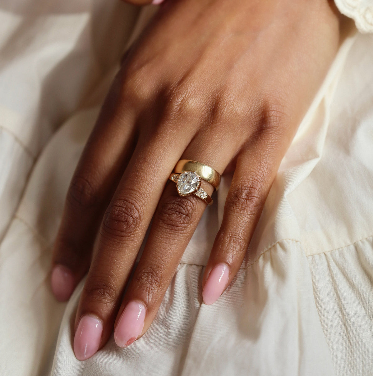 AB MADE diamond engagement ring