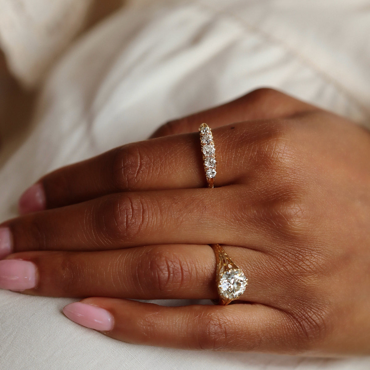 ANTIQUE diamond engagement ring