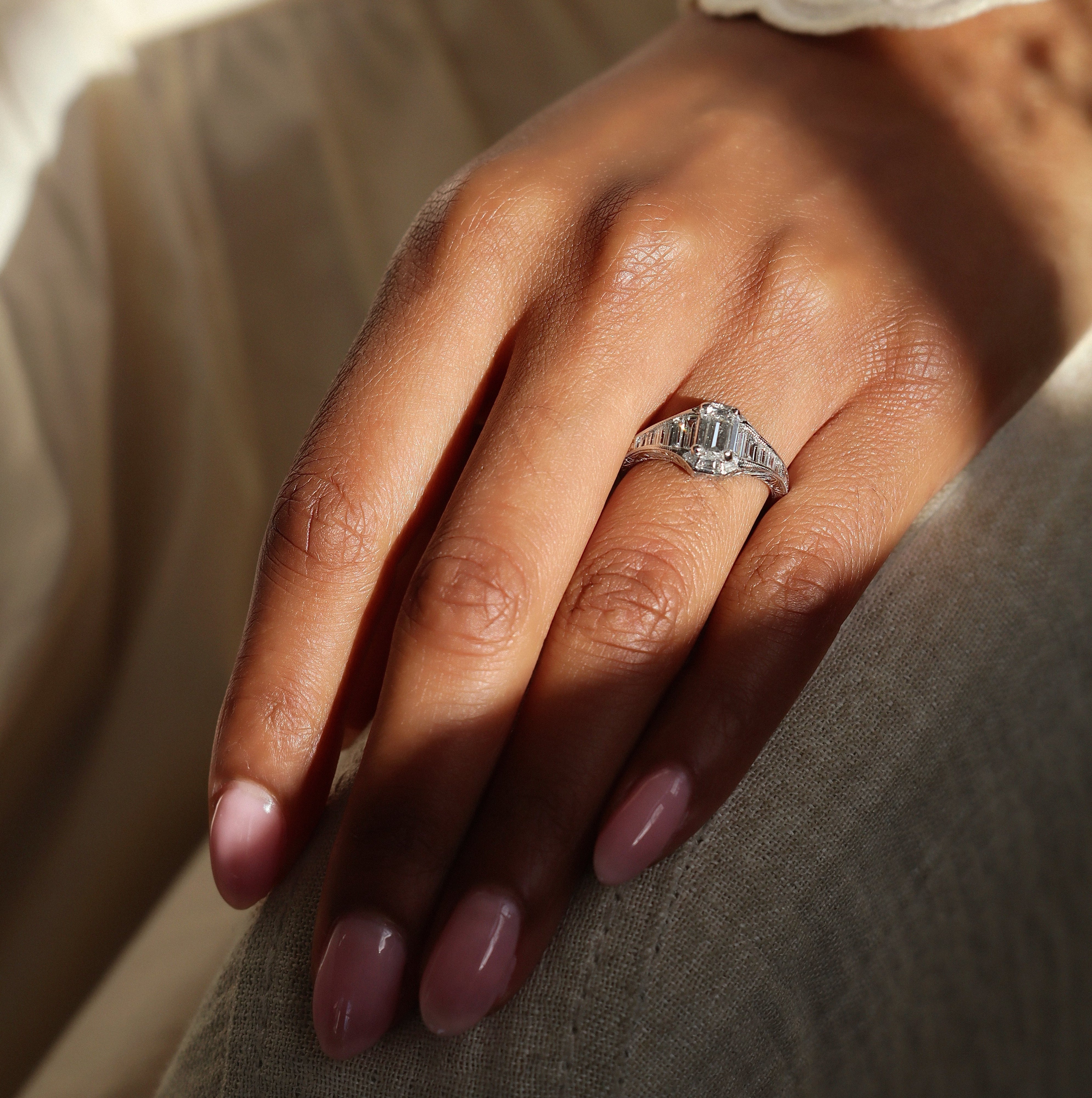 AB MADE diamond engagement ring