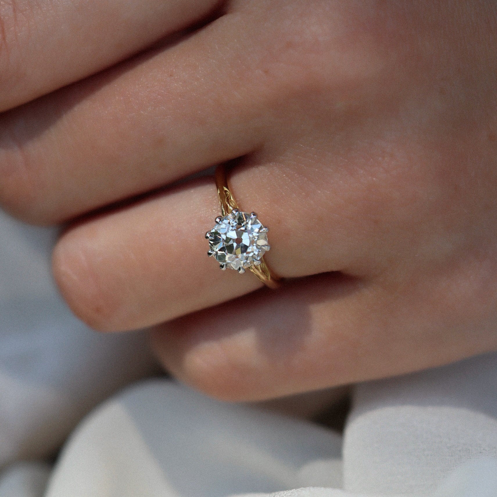 AB MADE diamond engagement ring