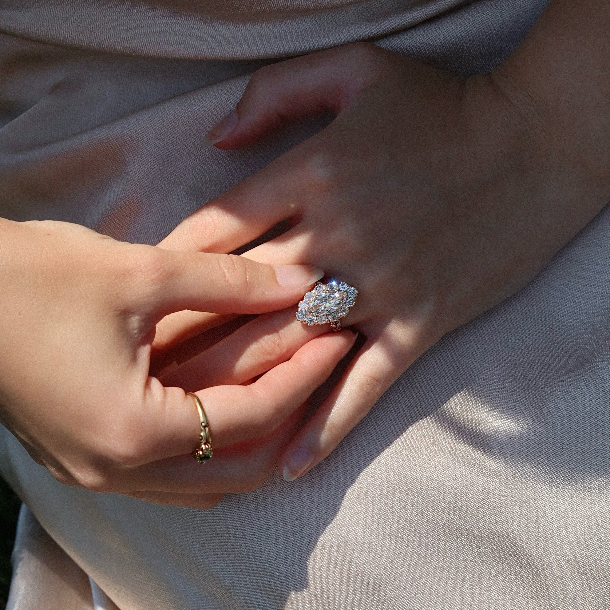 ANTIQUE diamond engagement ring