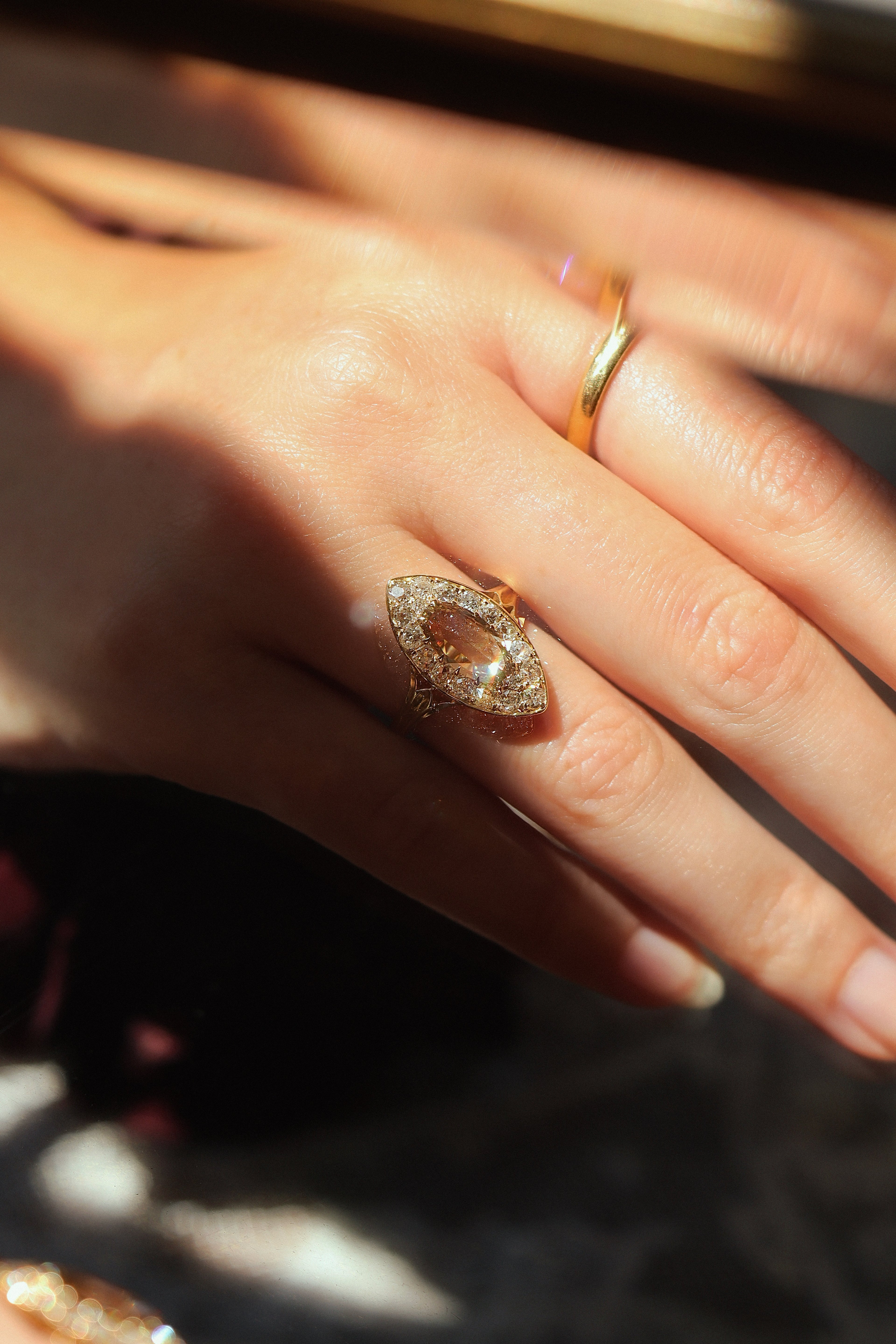 Rose cut diamond Rings