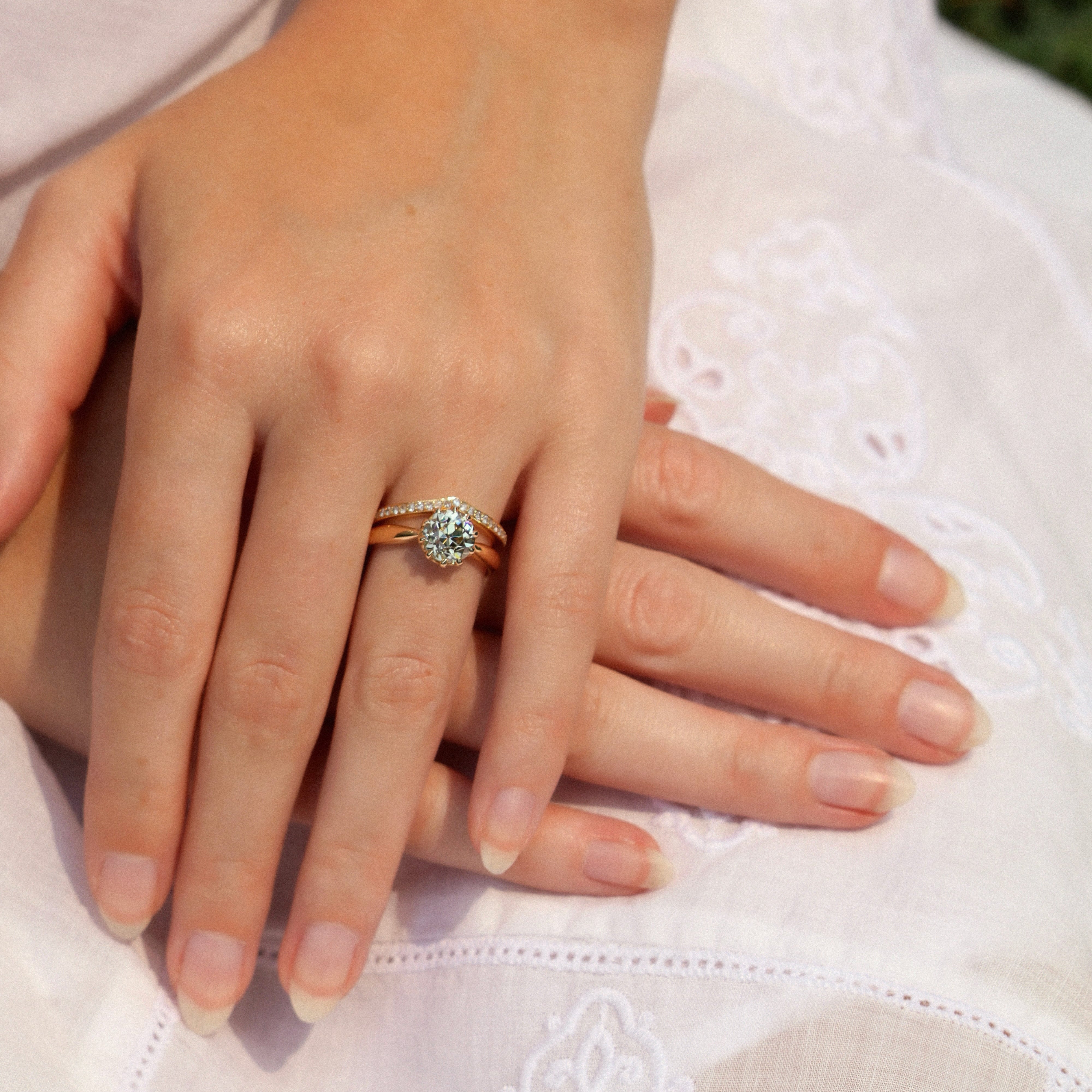 AB MADE diamond engagement ring