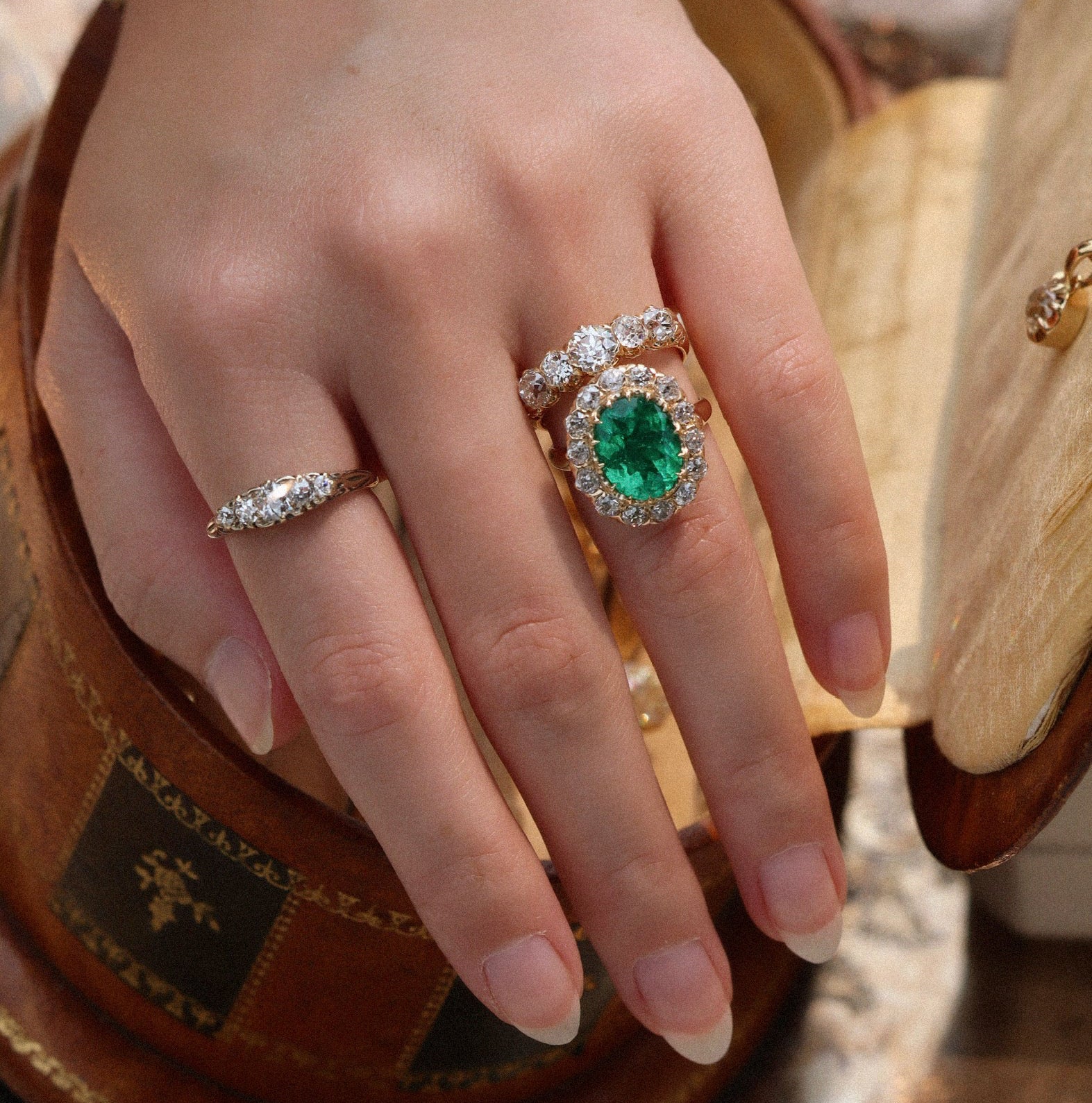 ANTIQUE diamond engagement ring