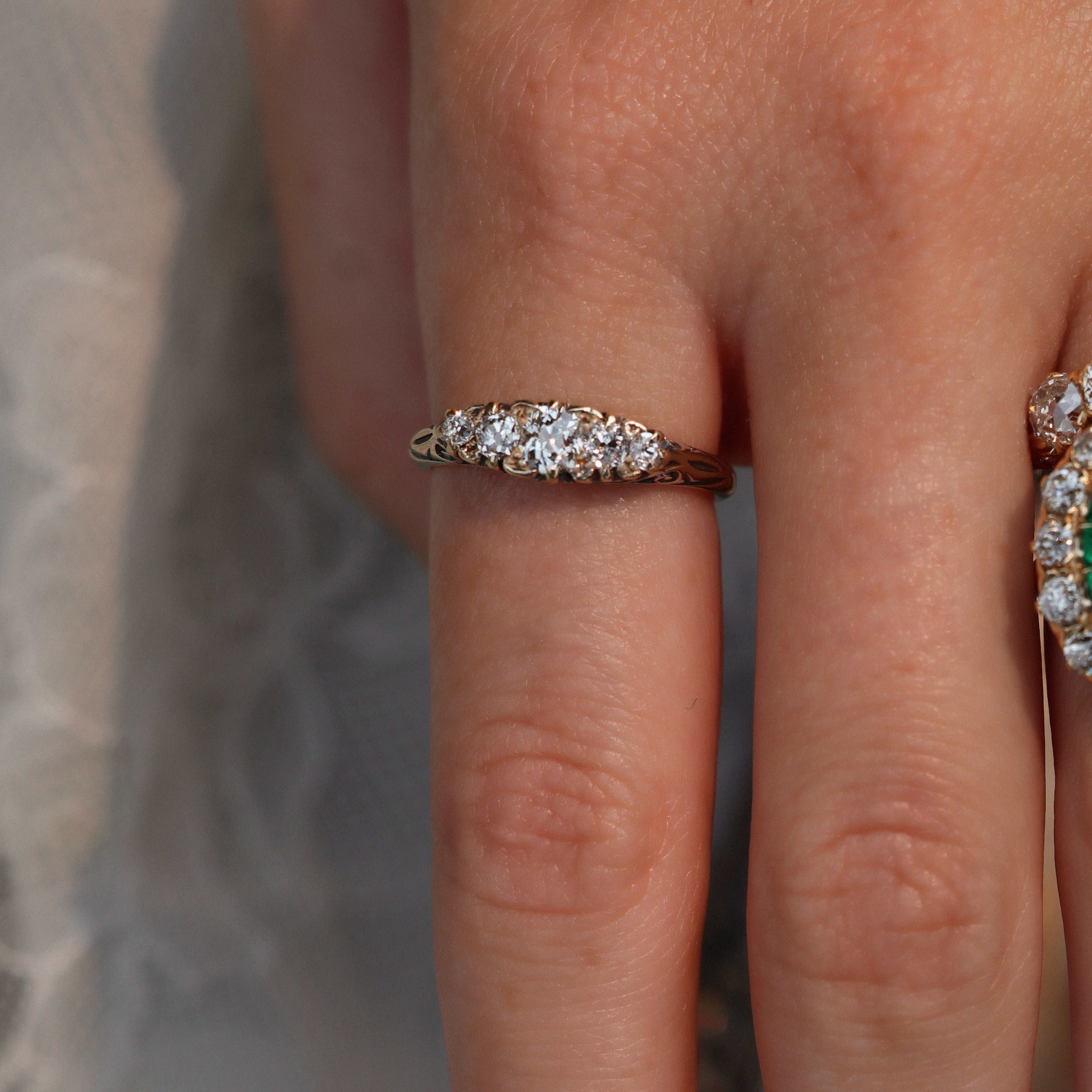 ANTIQUE diamond engagement ring