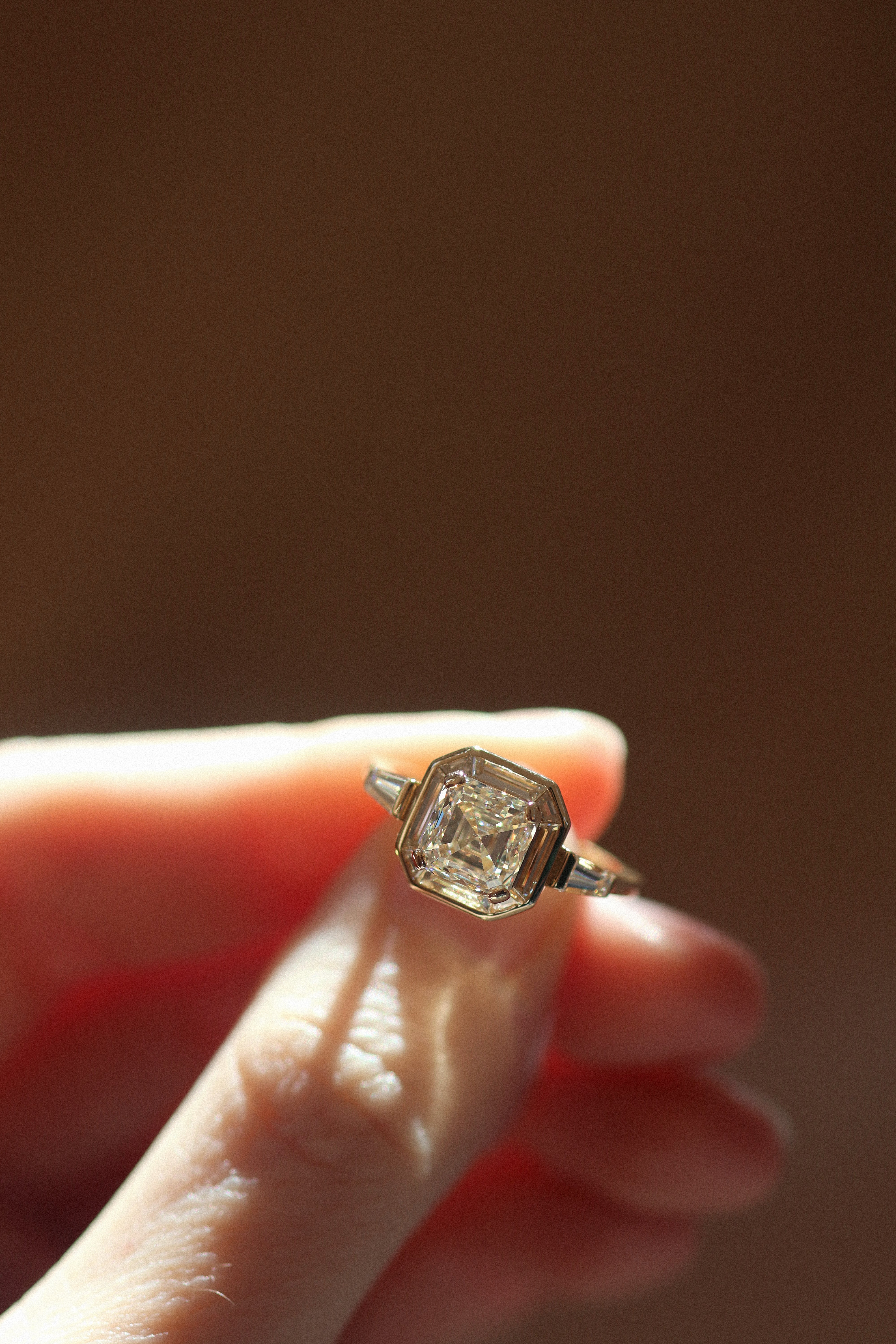 AB MADE diamond engagement ring