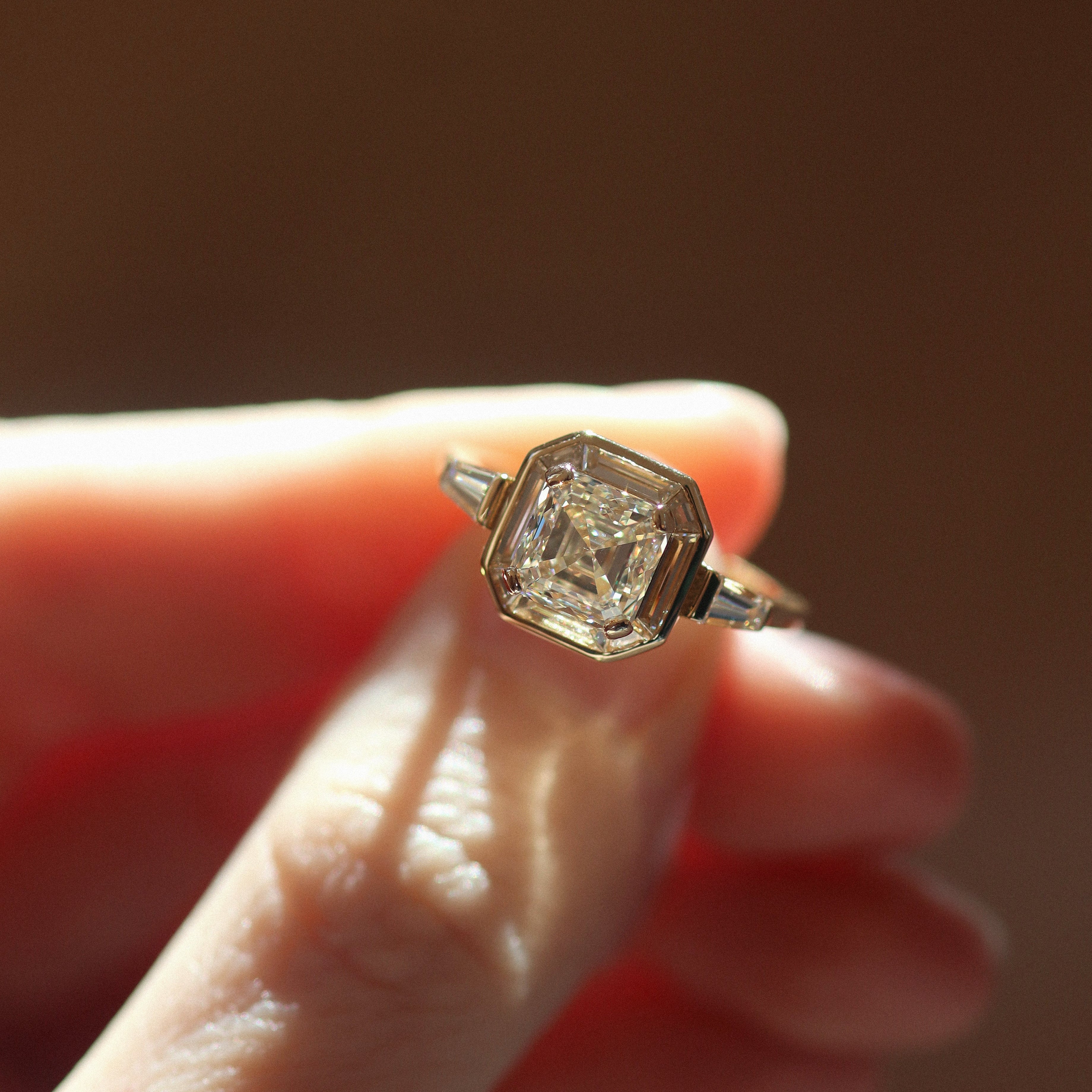 AB MADE diamond engagement ring