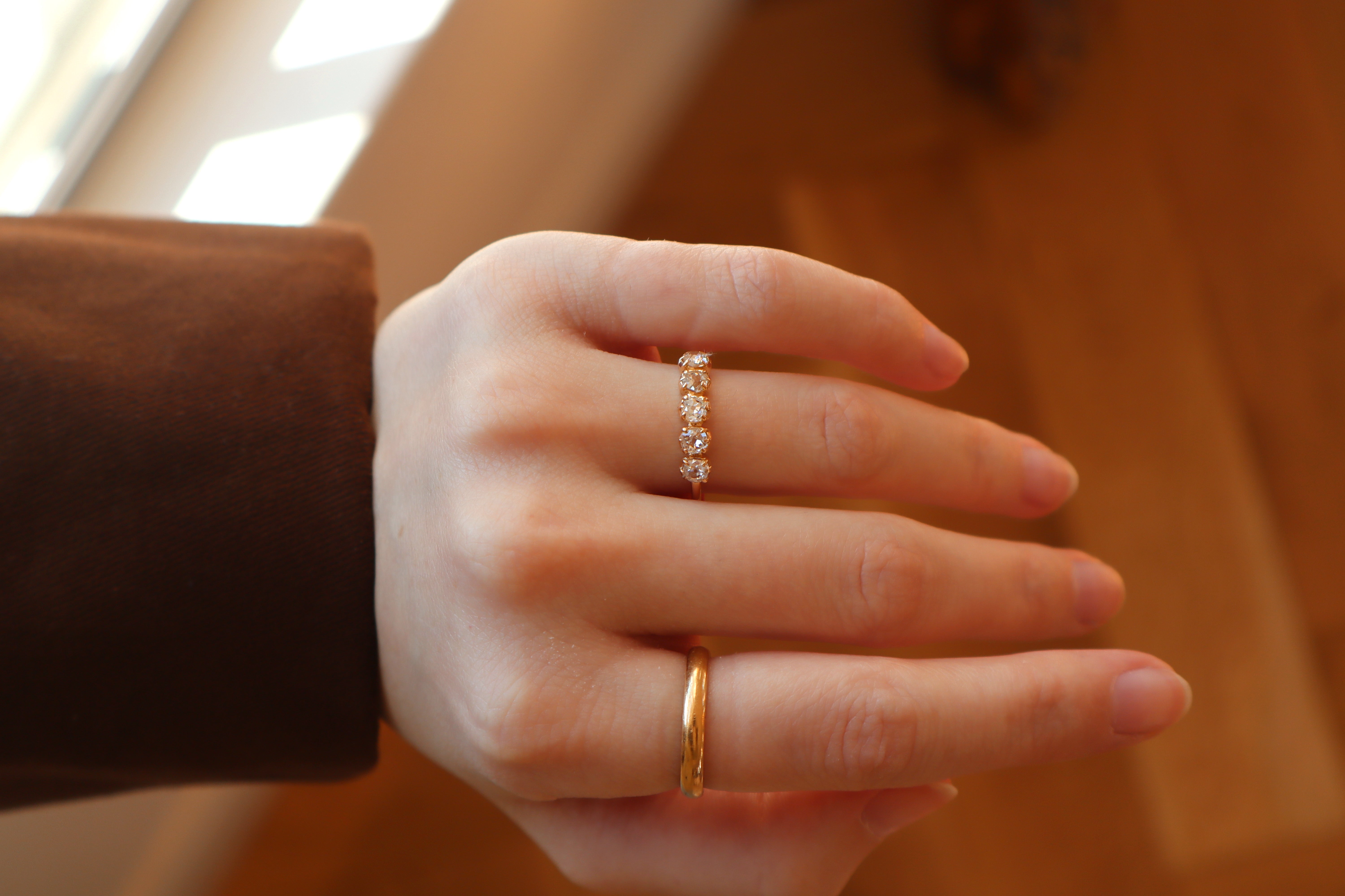 AB MADE diamond engagement ring