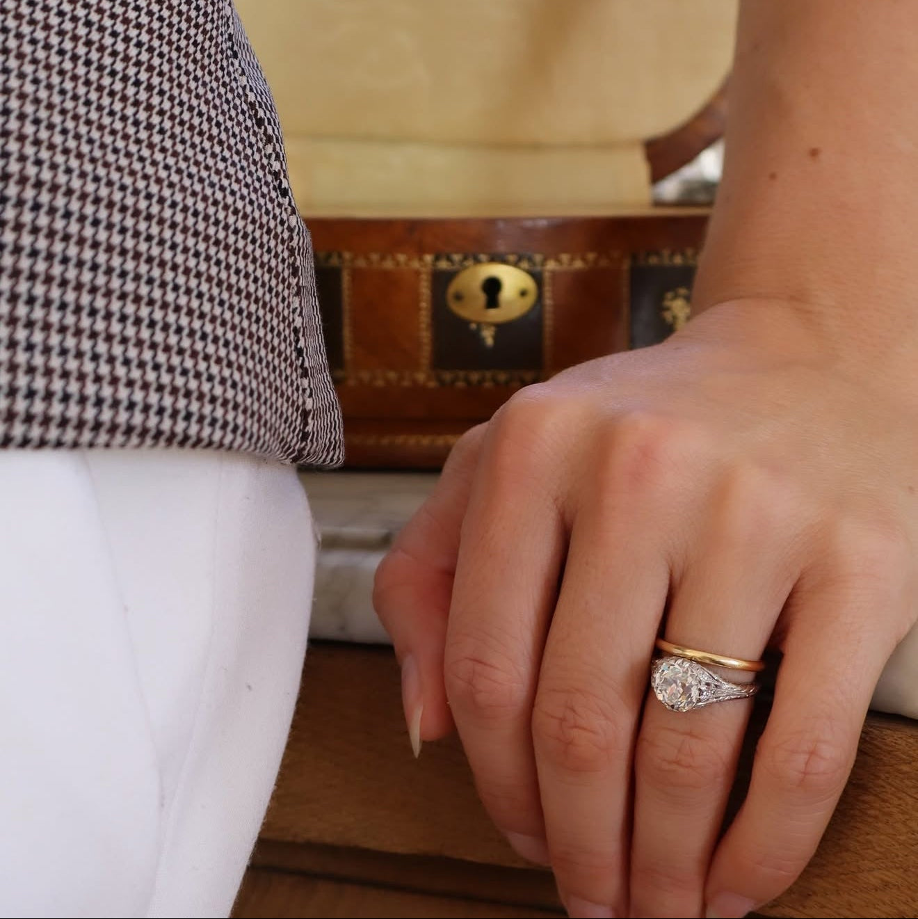 AB MADE diamond engagement ring