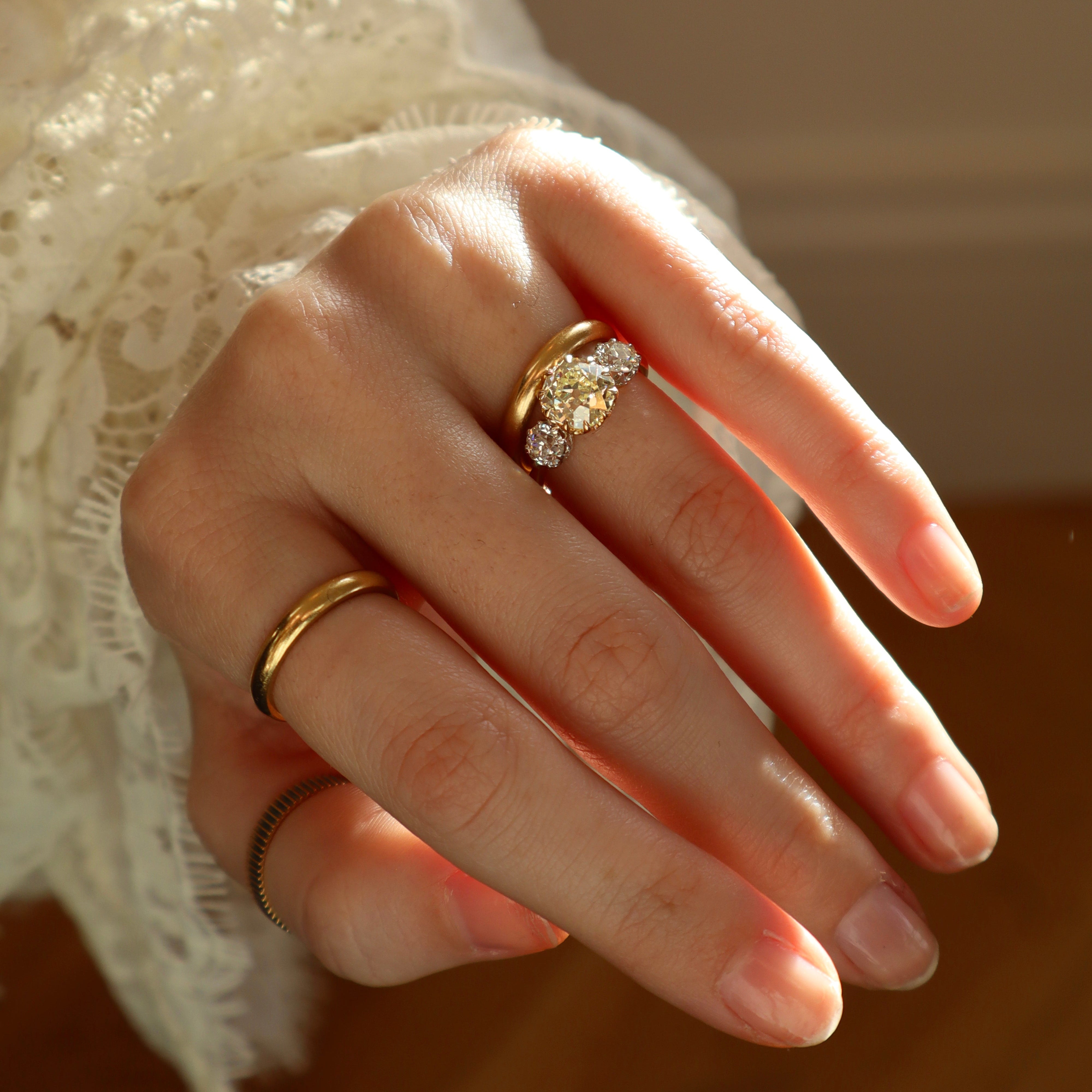 AB MADE diamond engagement ring