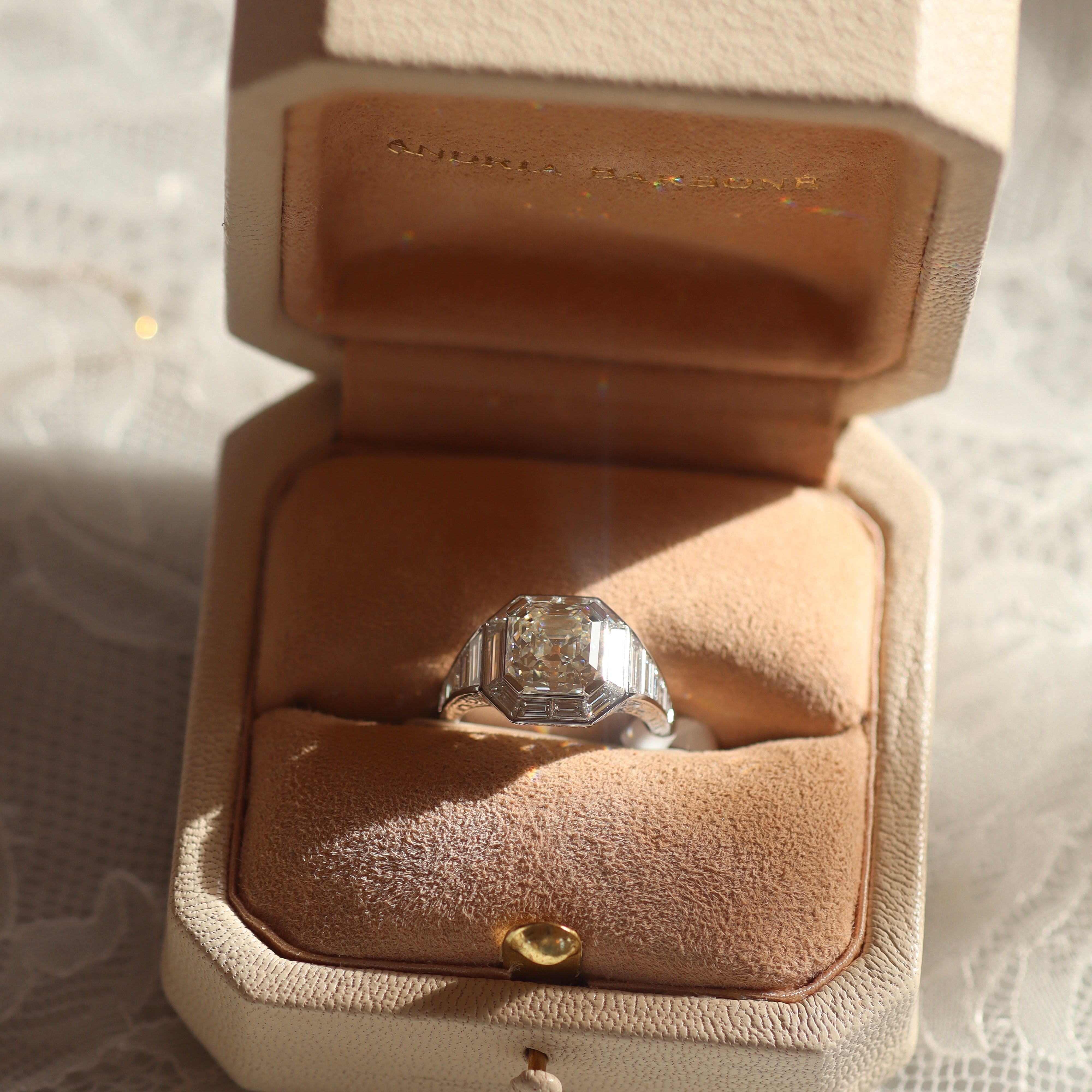 AB MADE diamond engagement ring