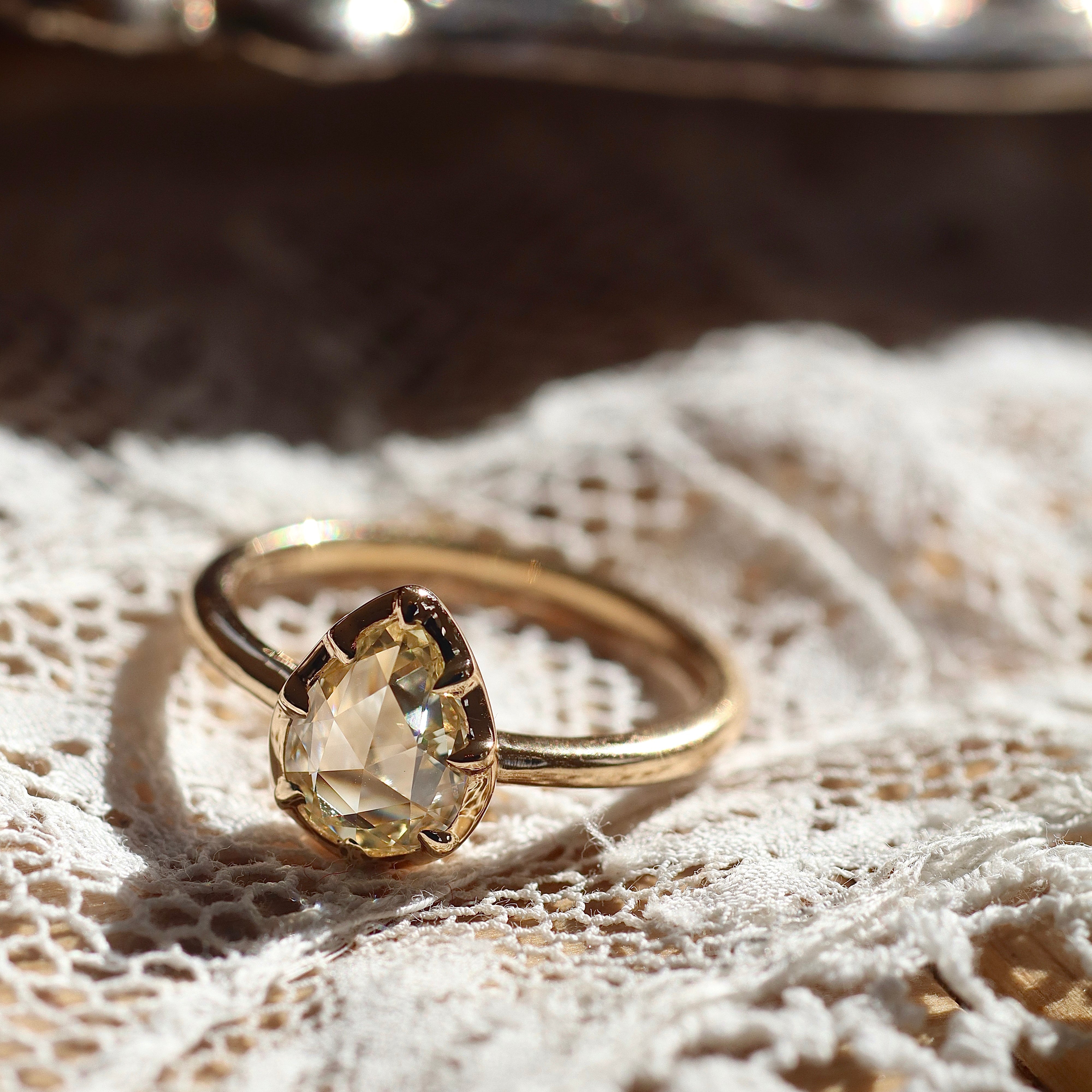 AB MADE diamond engagement ring