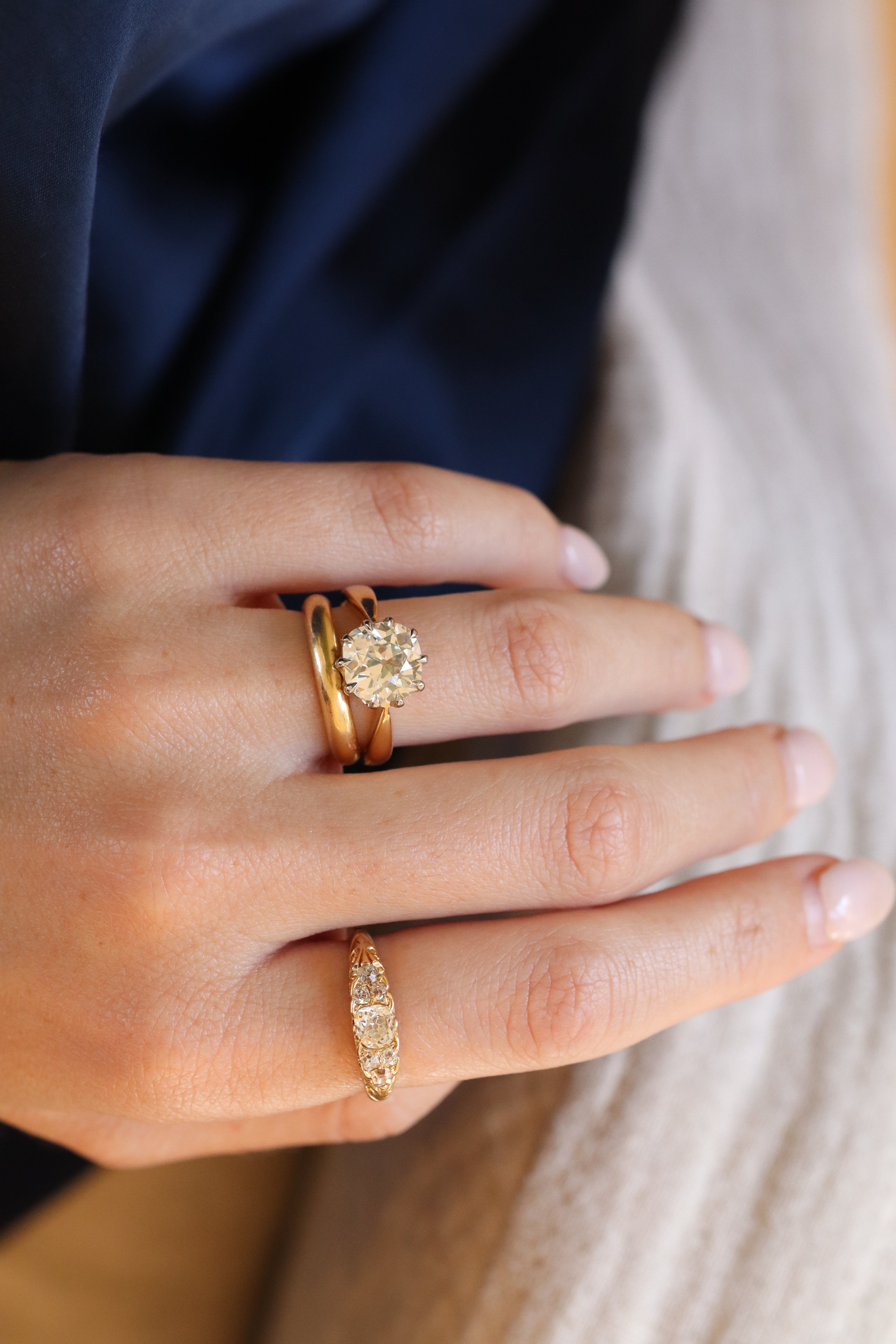 AB MADE diamond engagement ring