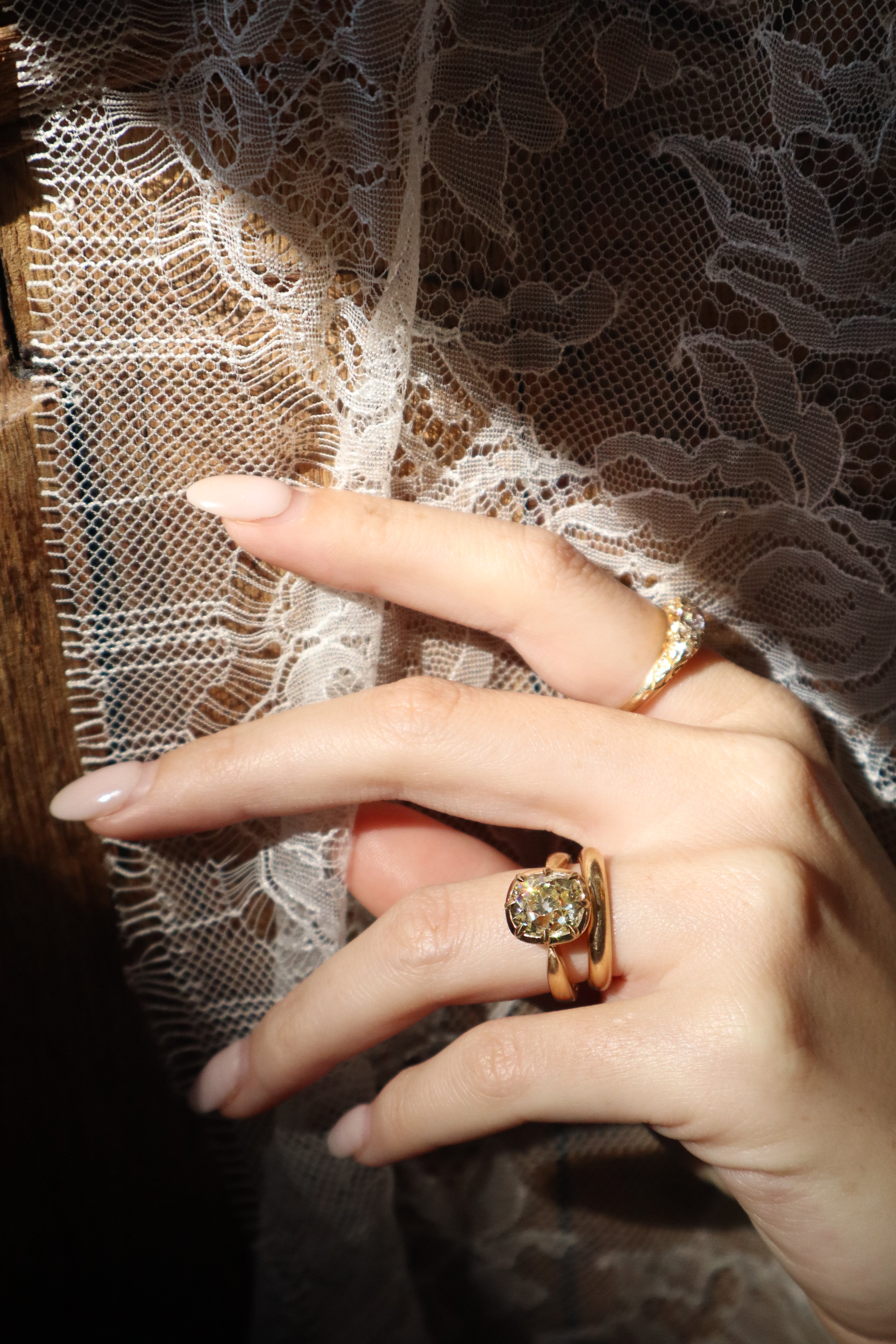 AB MADE diamond engagement ring