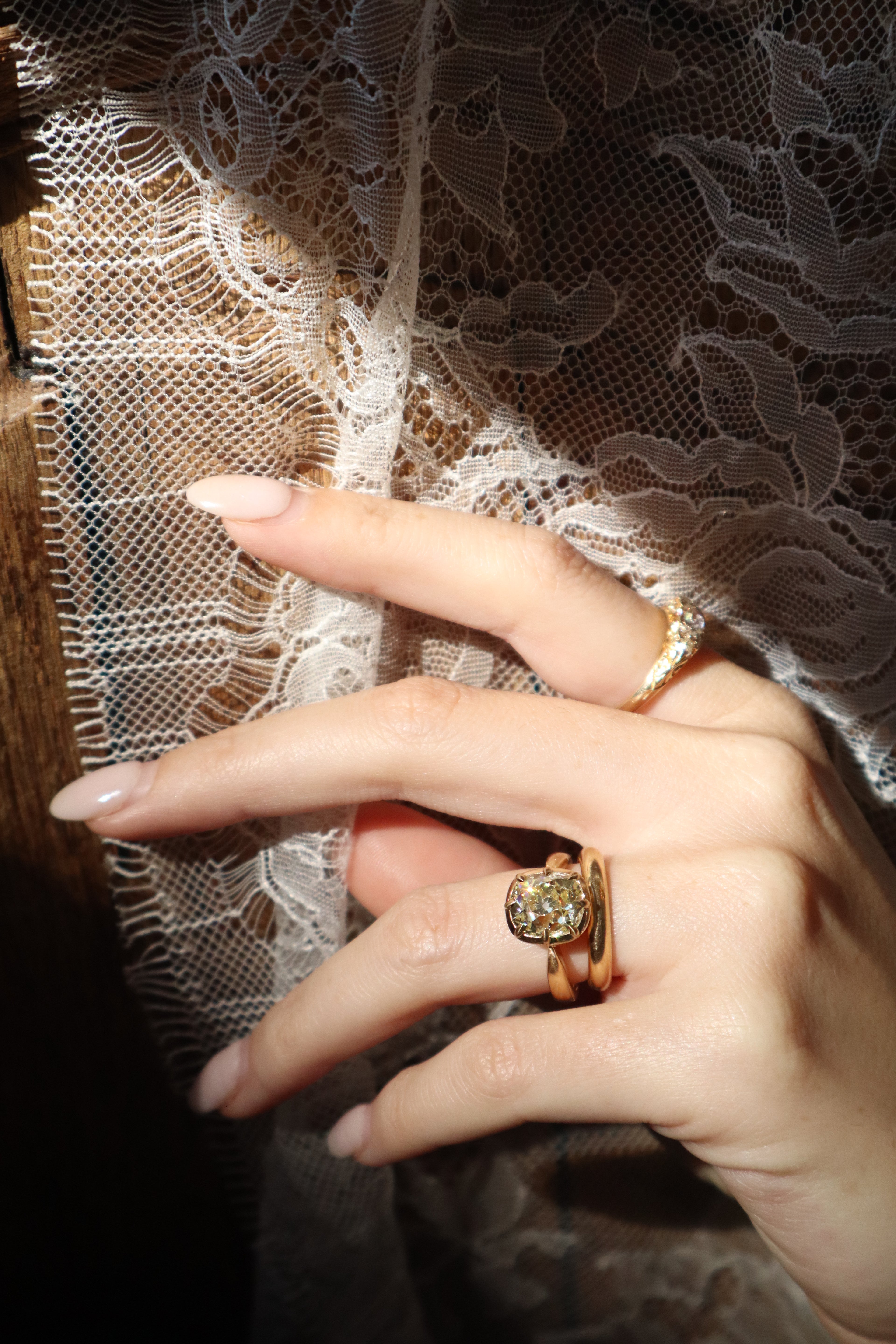 AB MADE diamond engagement ring