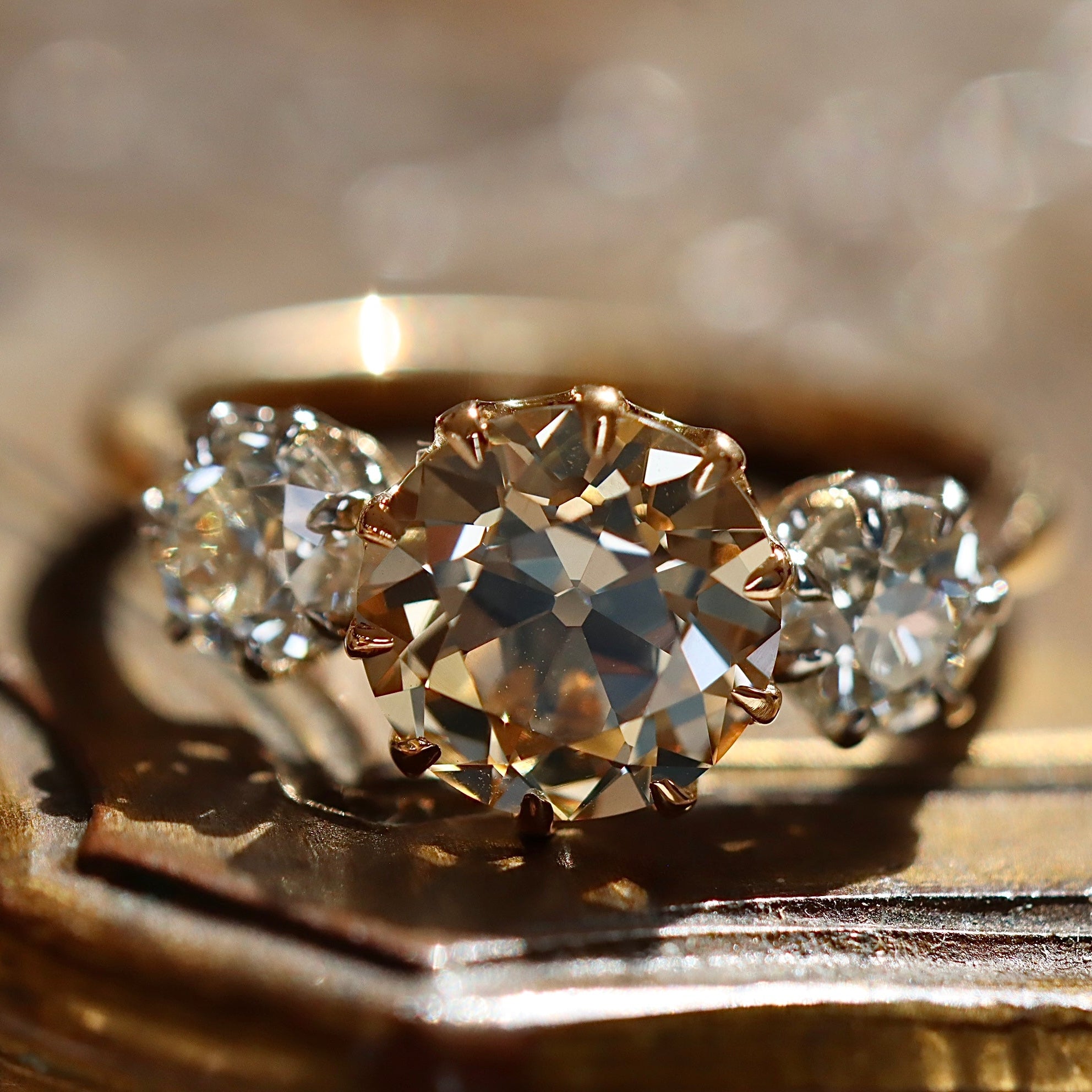 2-3 CaratsBand Three-stone Rings for sale