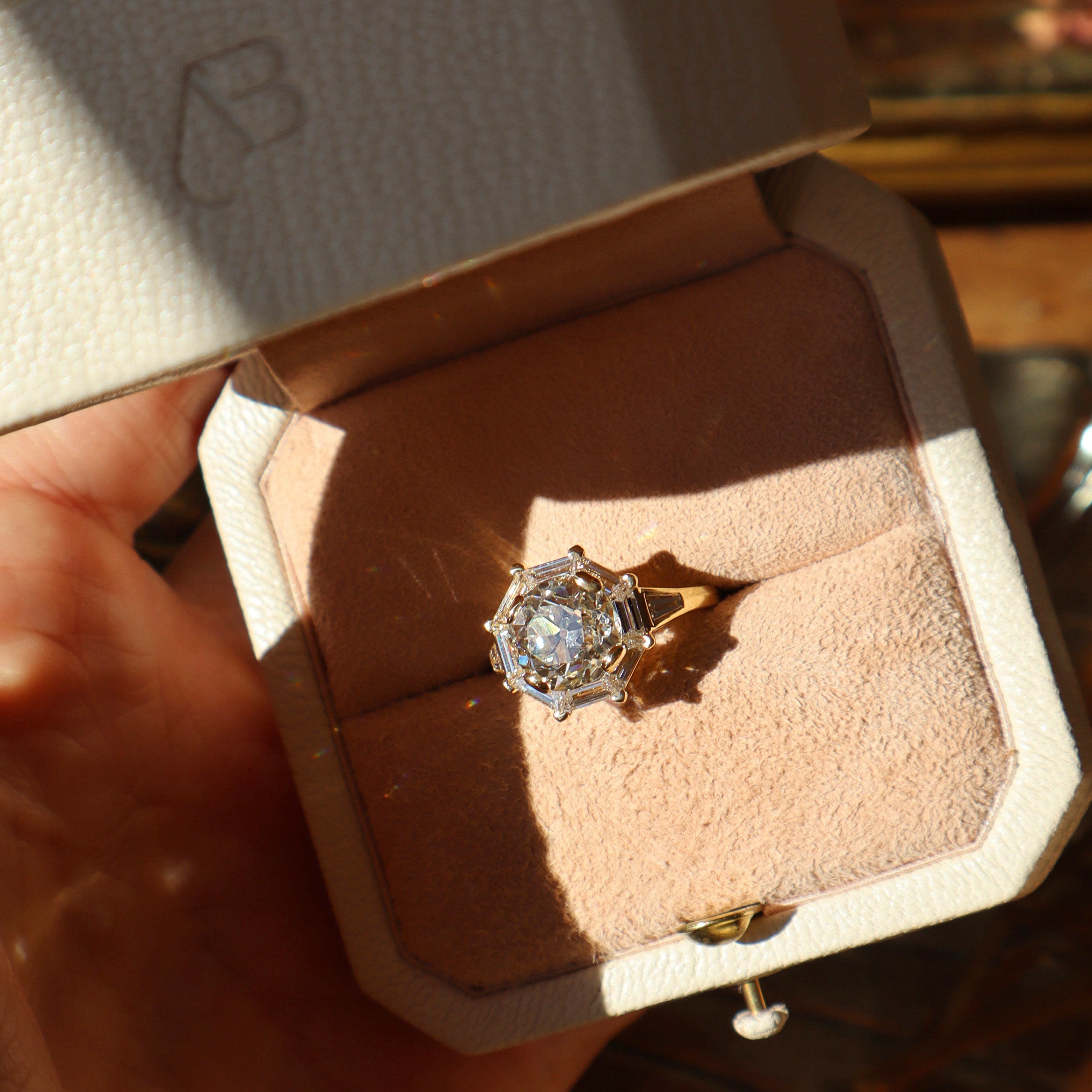 AB MADE diamond engagement ring