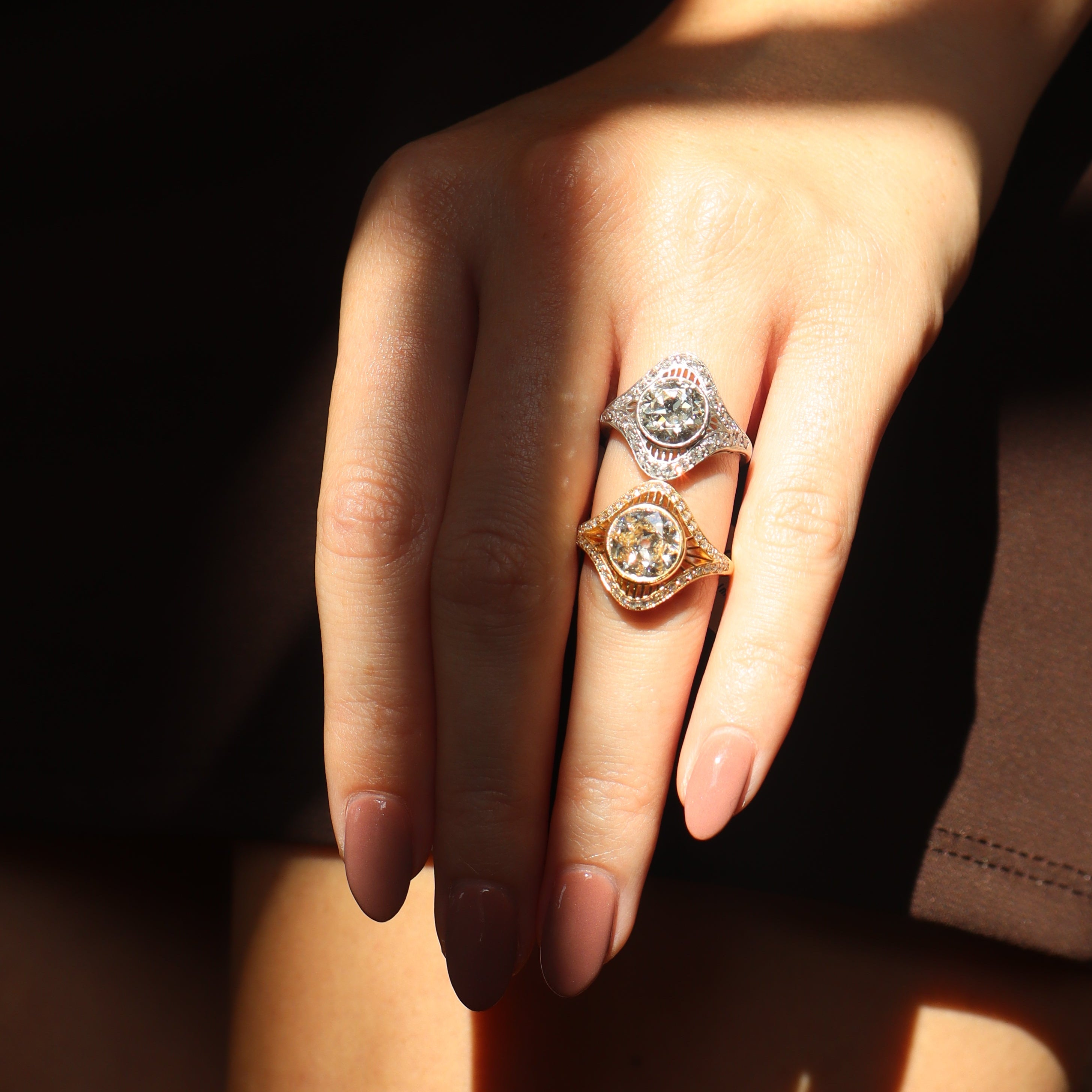 AB MADE diamond engagement ring