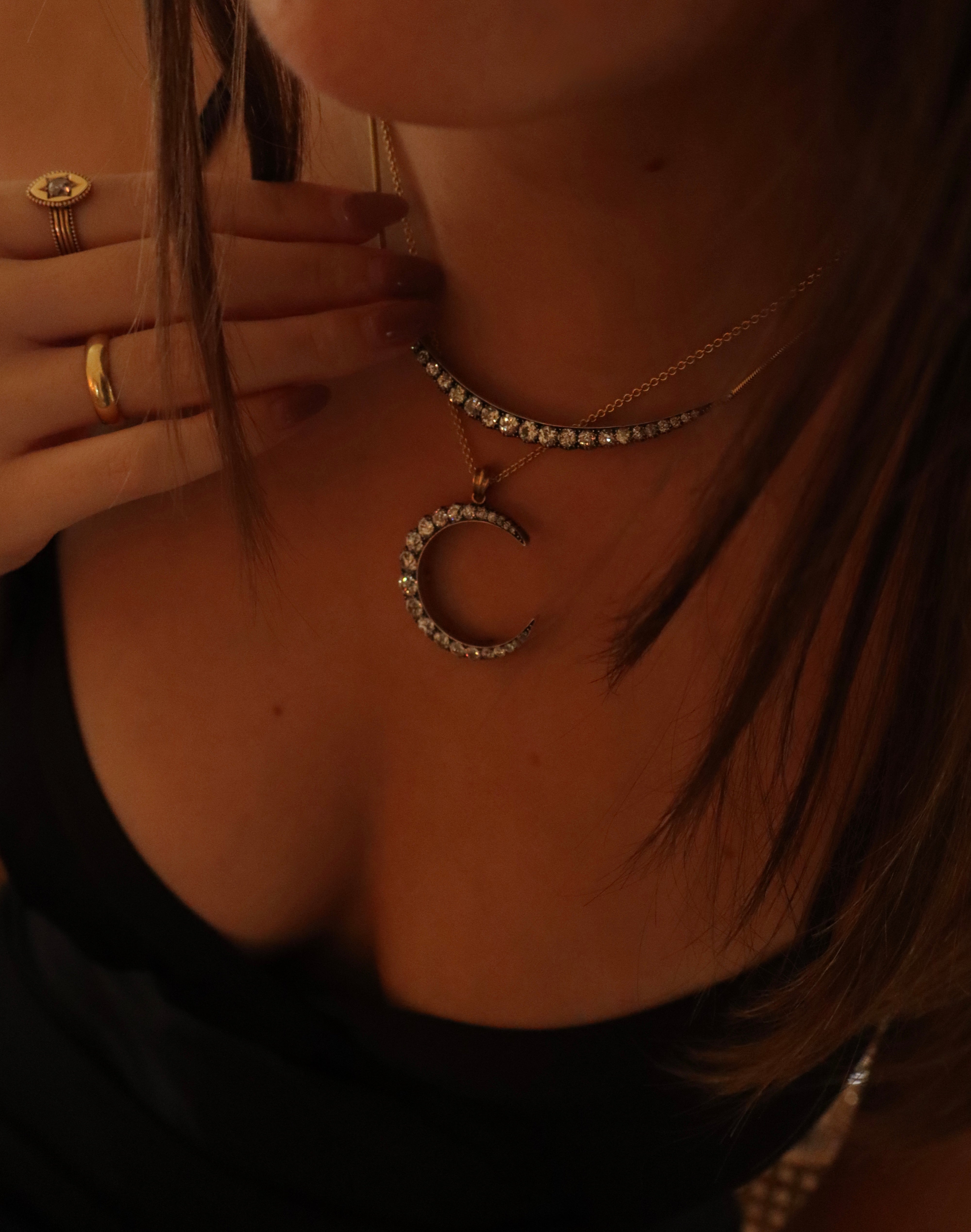 G-H-I color VS clarity diamond Necklaces