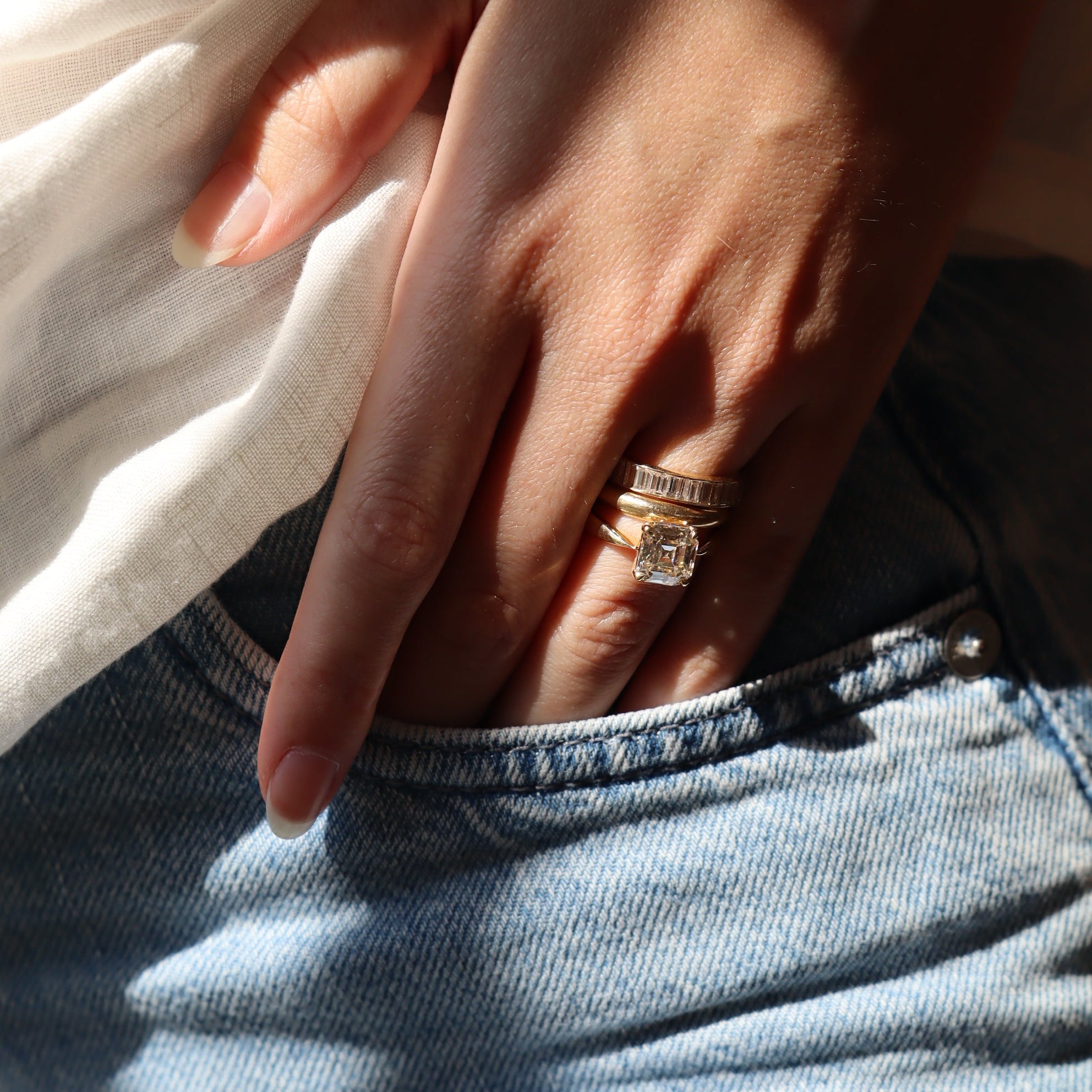 AB MADE diamond engagement ring