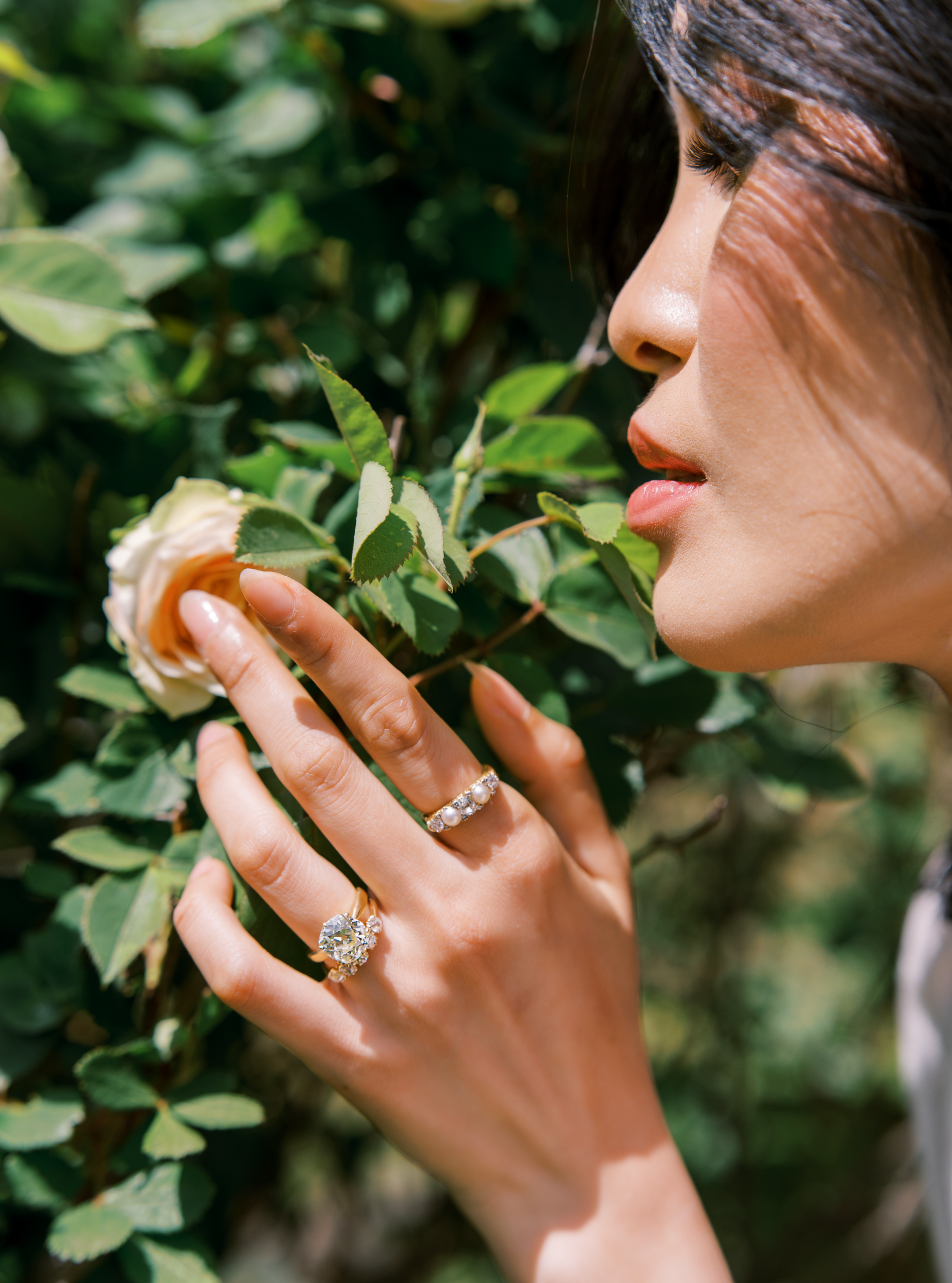 Old Mine cut diamond Rings