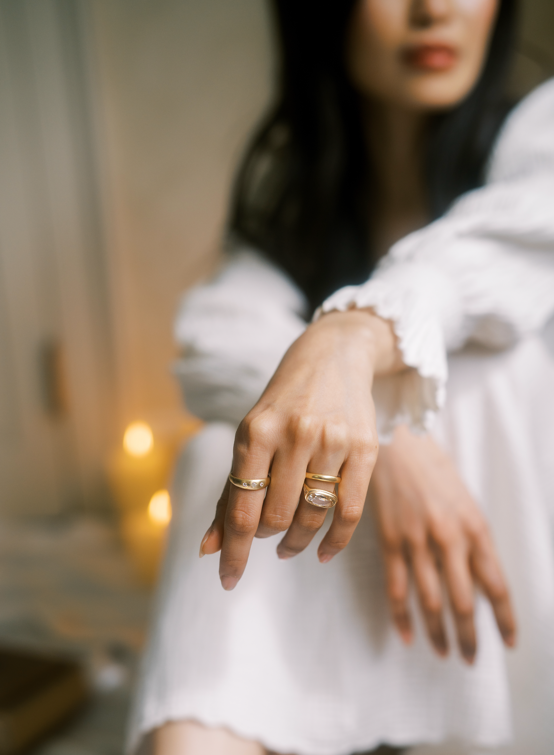 Less than 1  vintage engagement ring