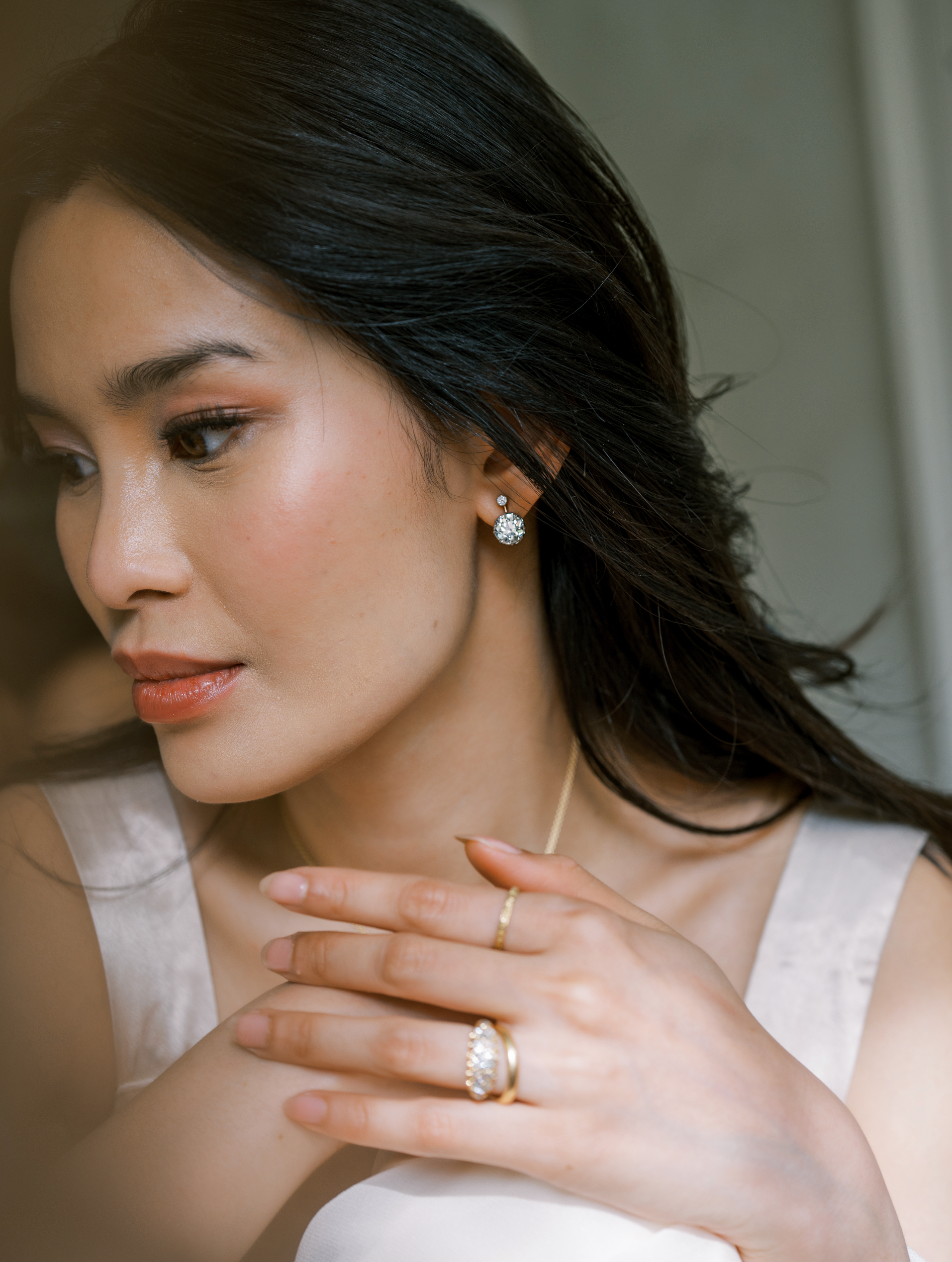 Old European Cut Diamond Earrings - 5.94 total carats