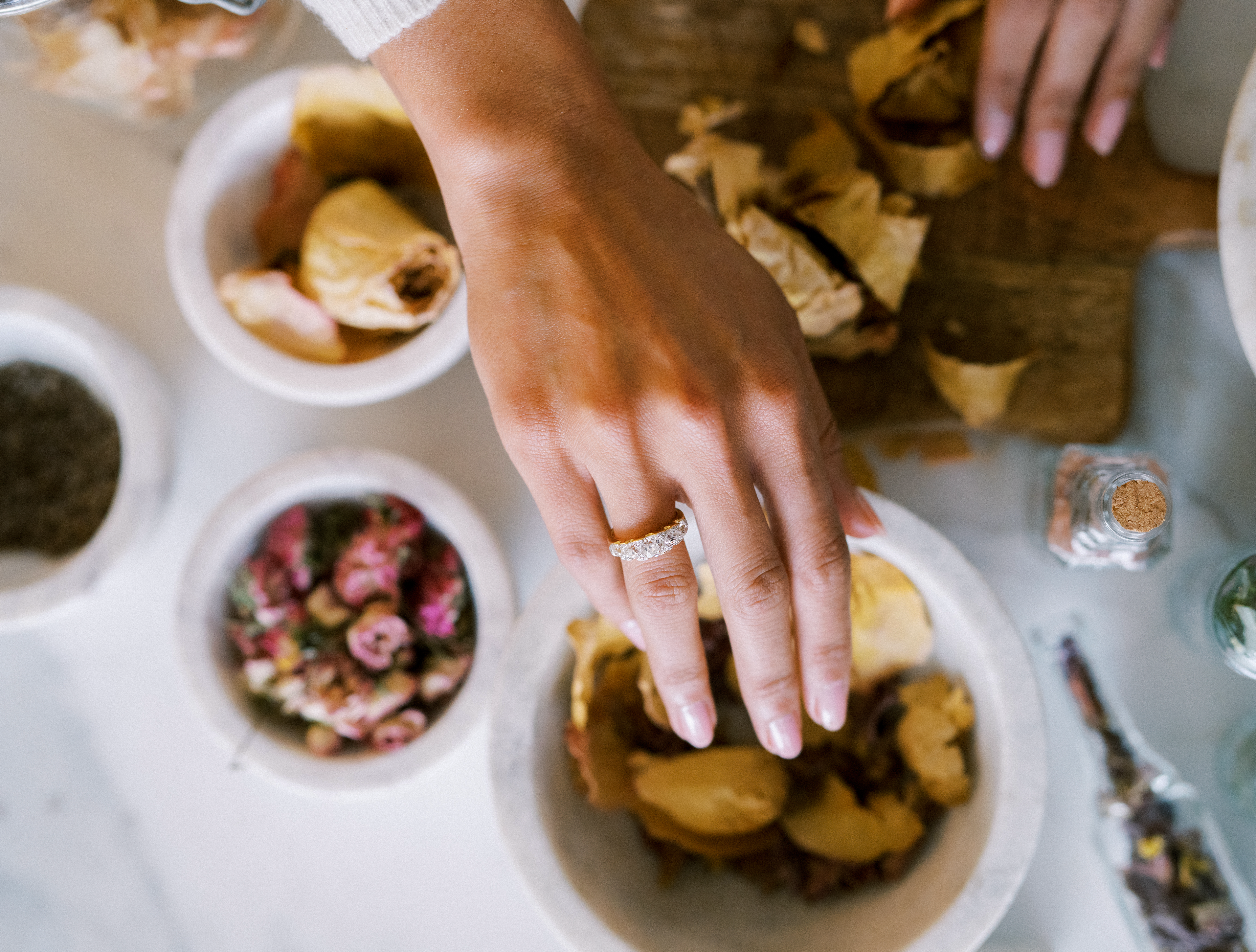 Less than 1  vintage engagement ring