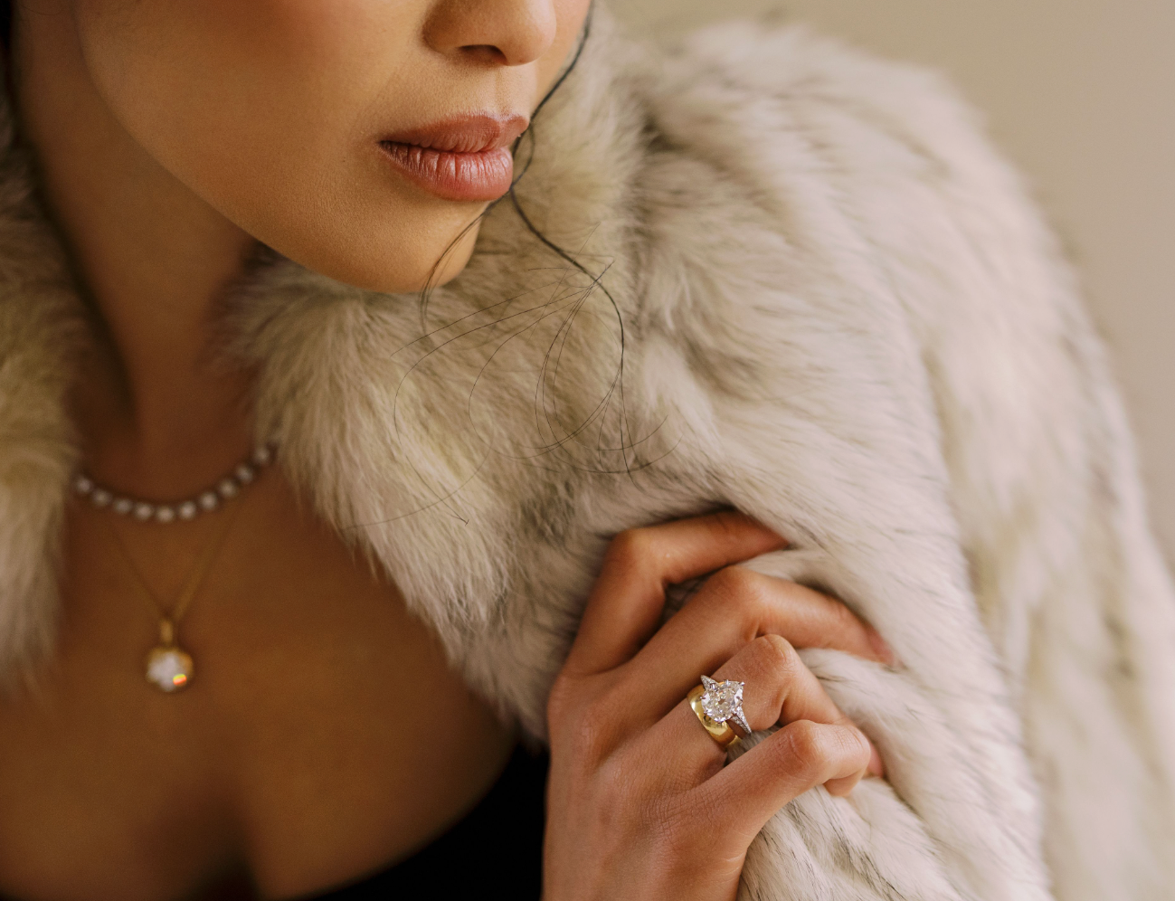 AB MADE diamond engagement ring