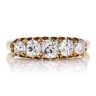 Stackable Antique Diamond Half Hoop