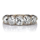 Victorian Era Diamond Half Hoop