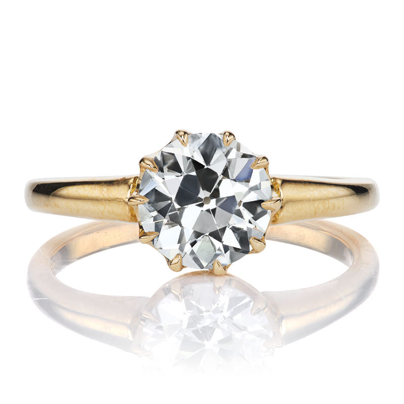 Beautiful 1.51-carat Old European Cut Engagement Ring