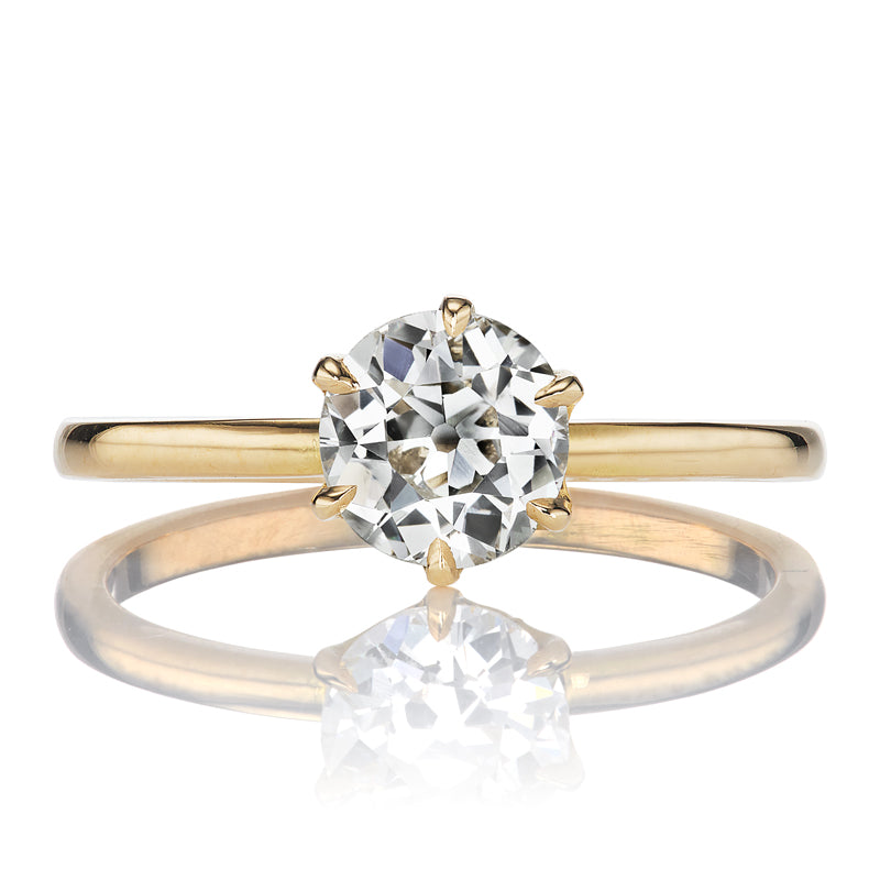 Old European Cut Diamond Solitaire Engagement Ring