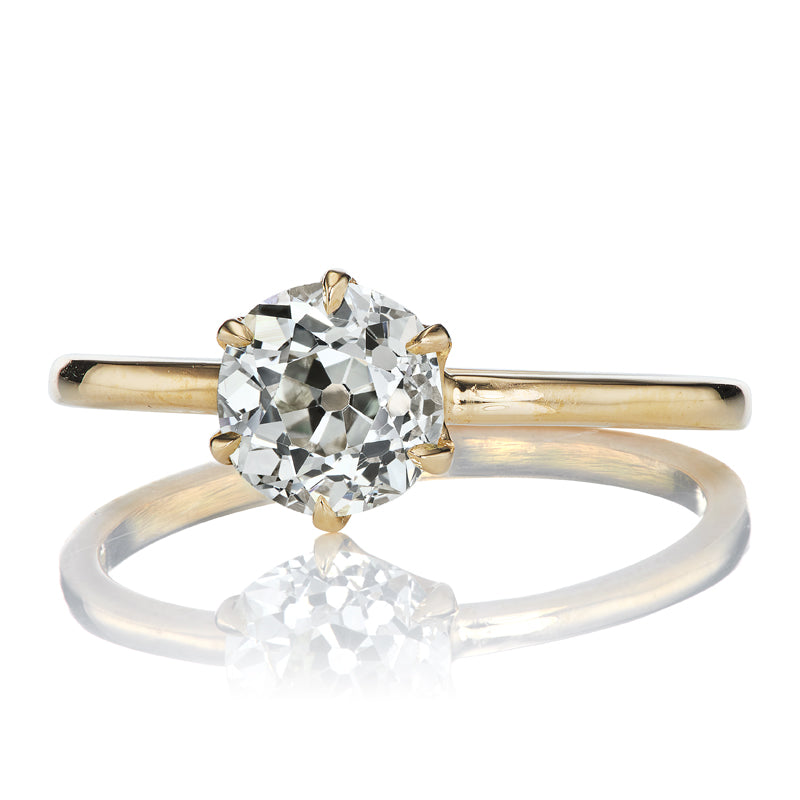 1.15ct Old Mine Cut Diamond diamond engagement ring