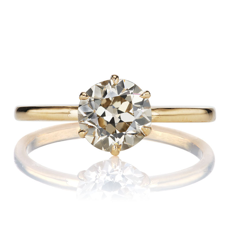 Solitaire 1.33ct Transitional Cut Diamond Engagement Ring
