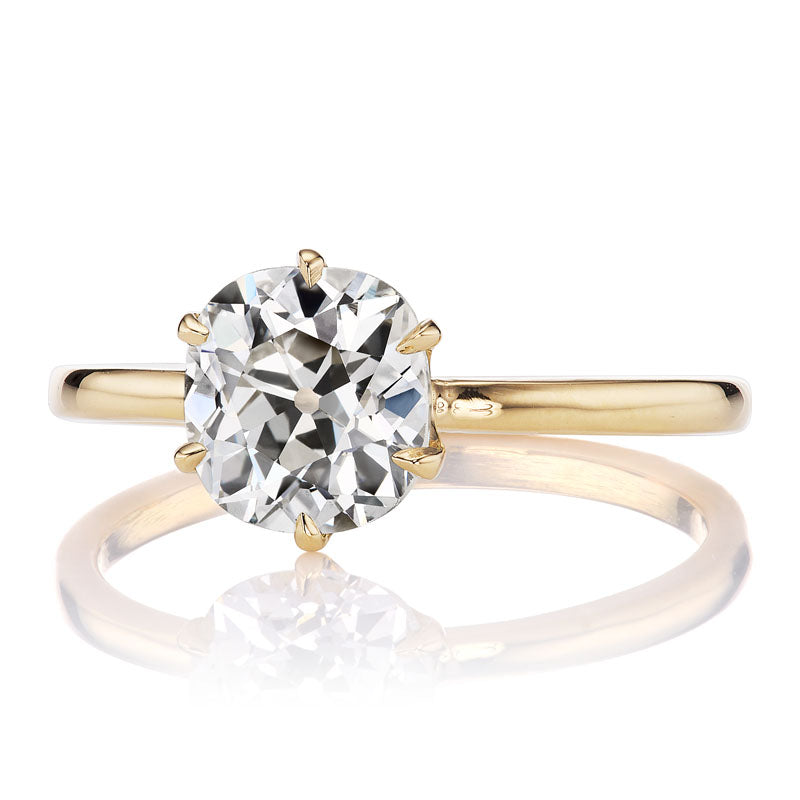 1.49ct Old Mine Cut Diamond diamond engagement ring