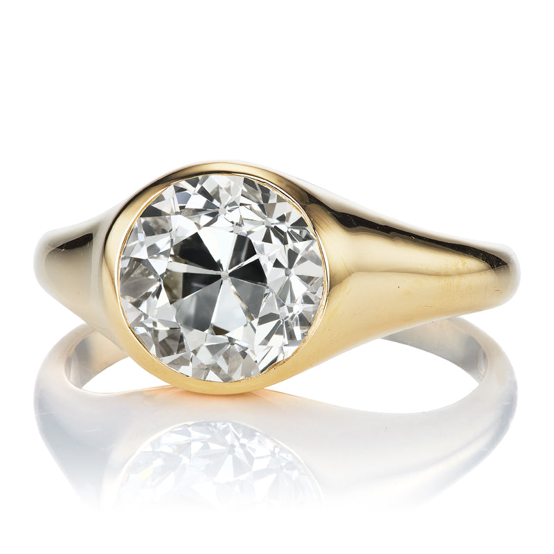 2.35ct Old European Cut Diamond diamond engagement ring