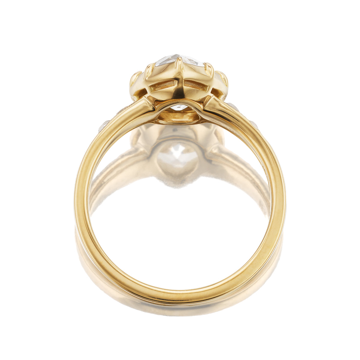 J-K-L color SI-I clarity diamond Engagement Rings