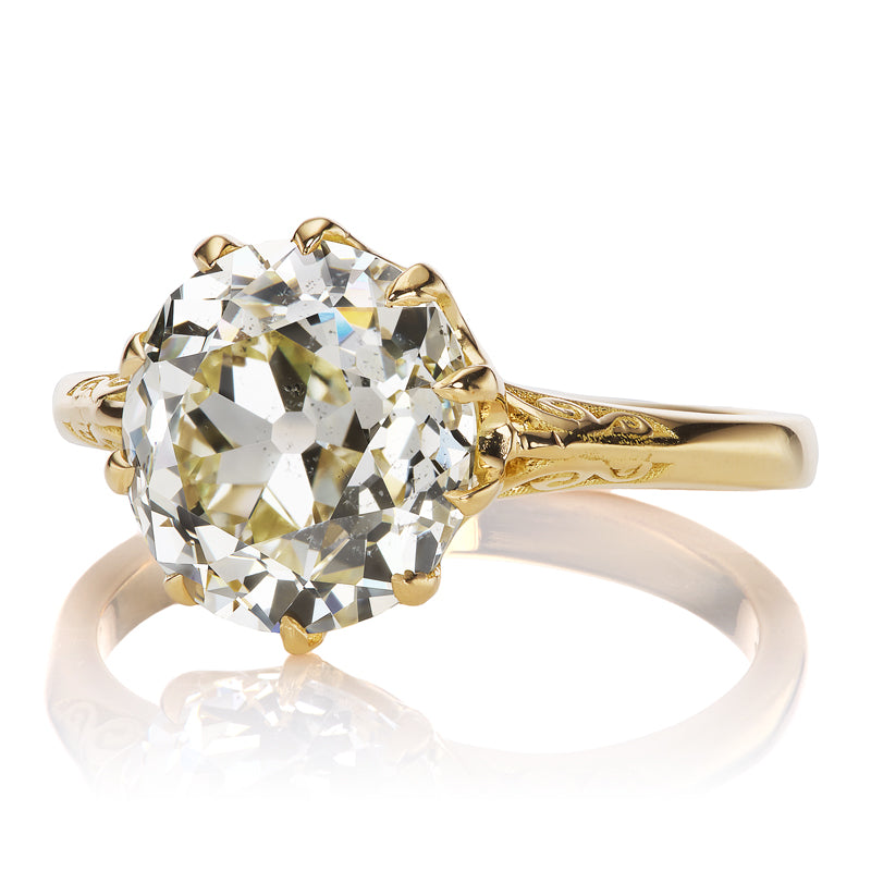 3-4 Carats vintage engagement ring