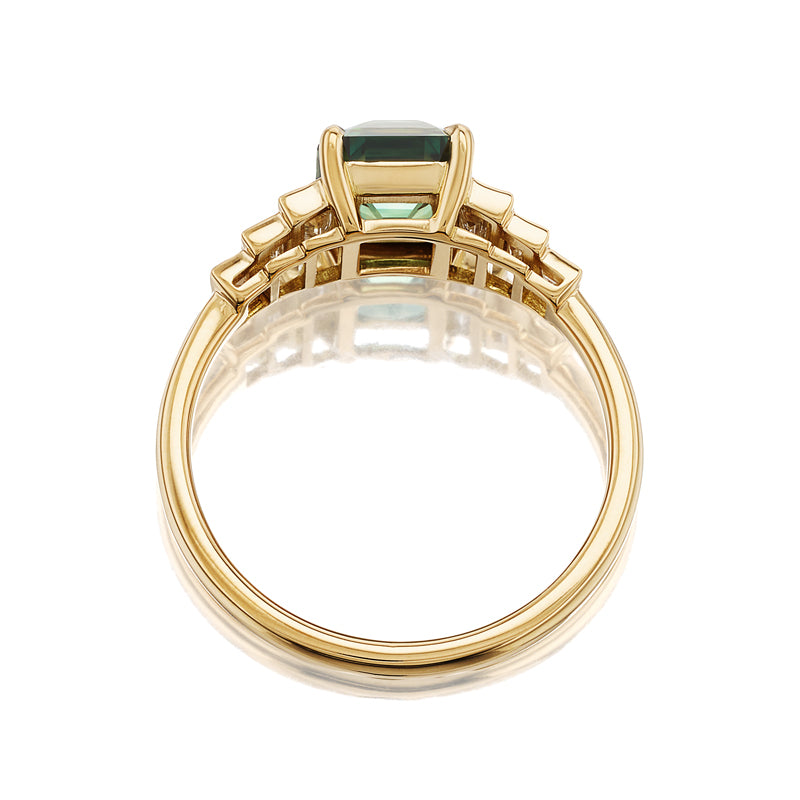 diamond in yellow gold setting