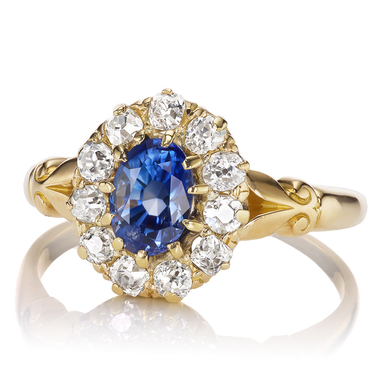 1-2 Carats gemstones  vintage engagement ring
