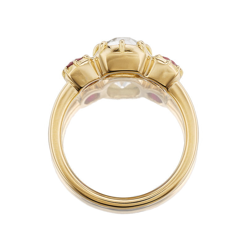 J-K-L color SI-I clarity diamond Engagement Rings