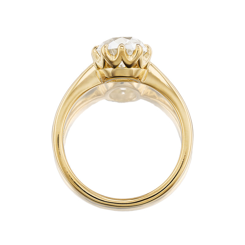 G-H-I color SI-I clarity diamond Engagement Rings