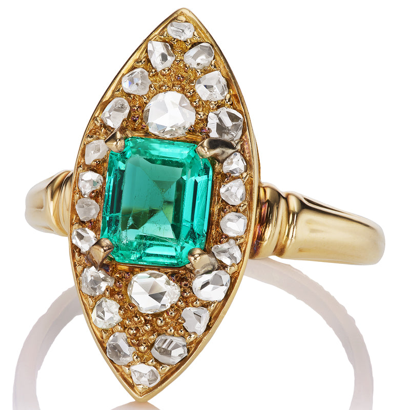 1-2 Carats gemstones  vintage engagement ring