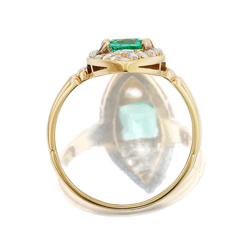 diamond in yellow gold setting