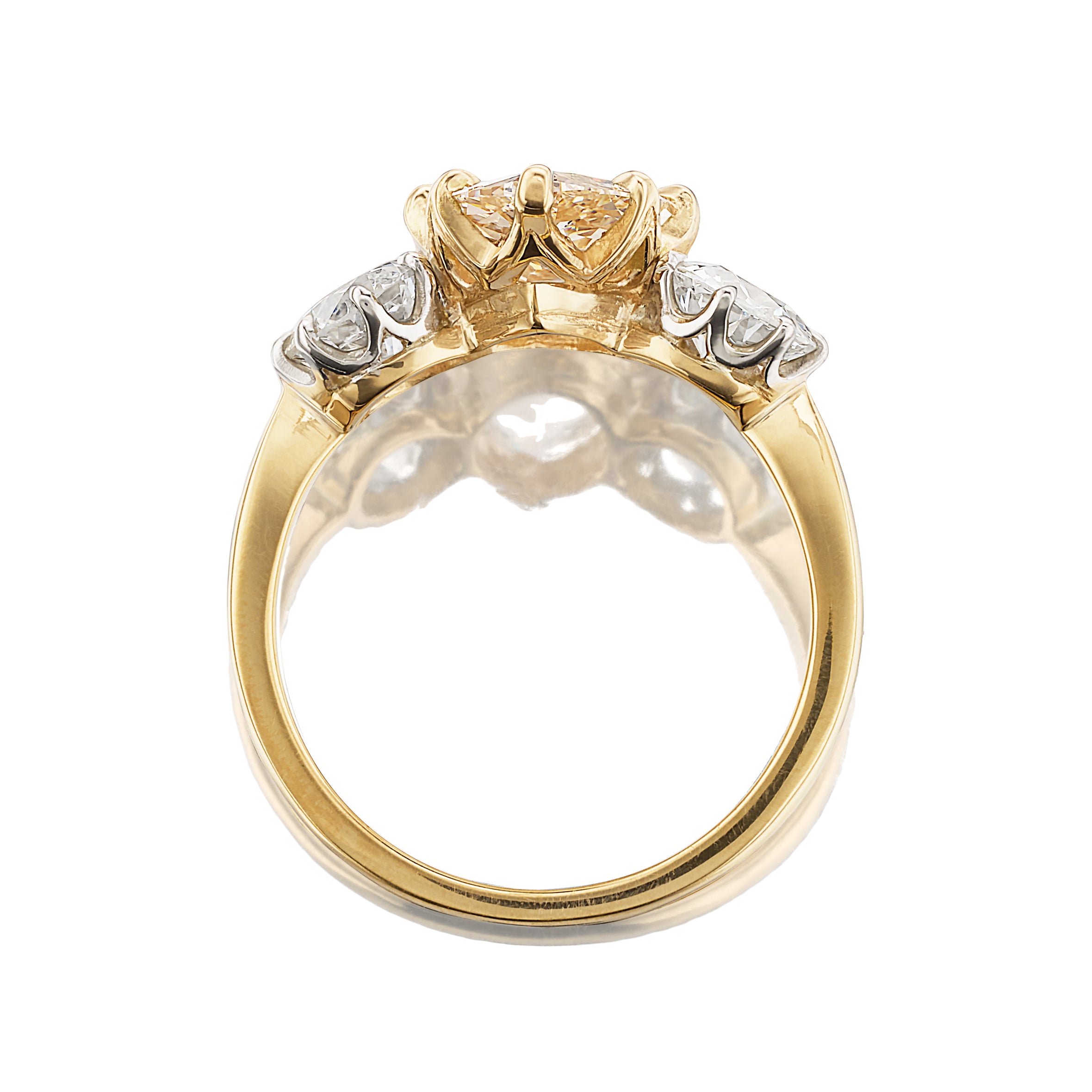 M-Z color SI-I clarity diamond Rings