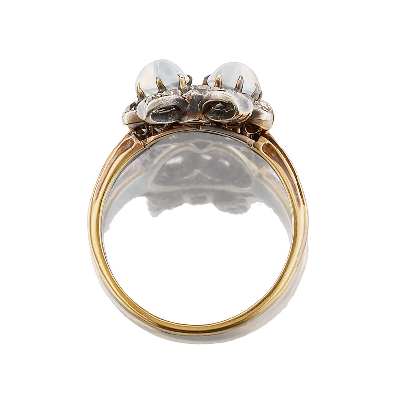 in yellow gold setting