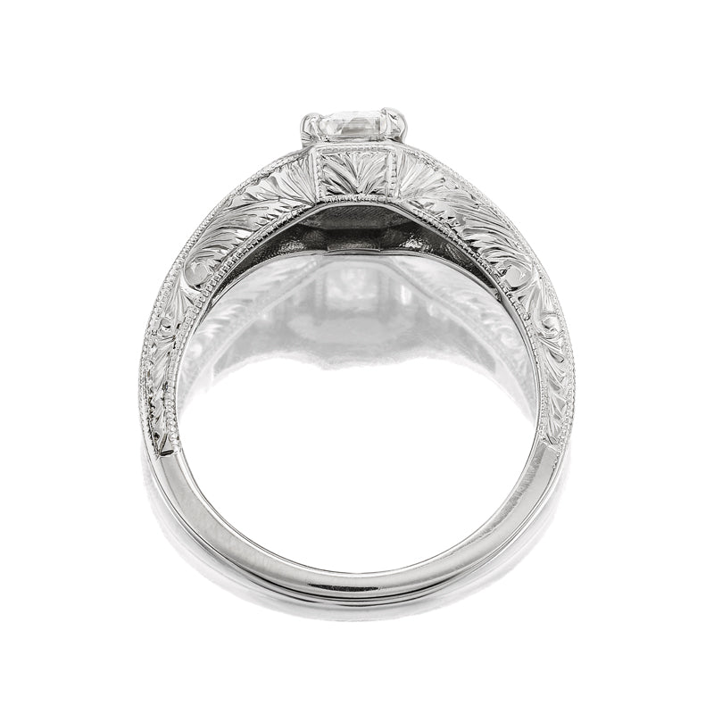 G-H-I color SI-I clarity diamond Engagement Rings